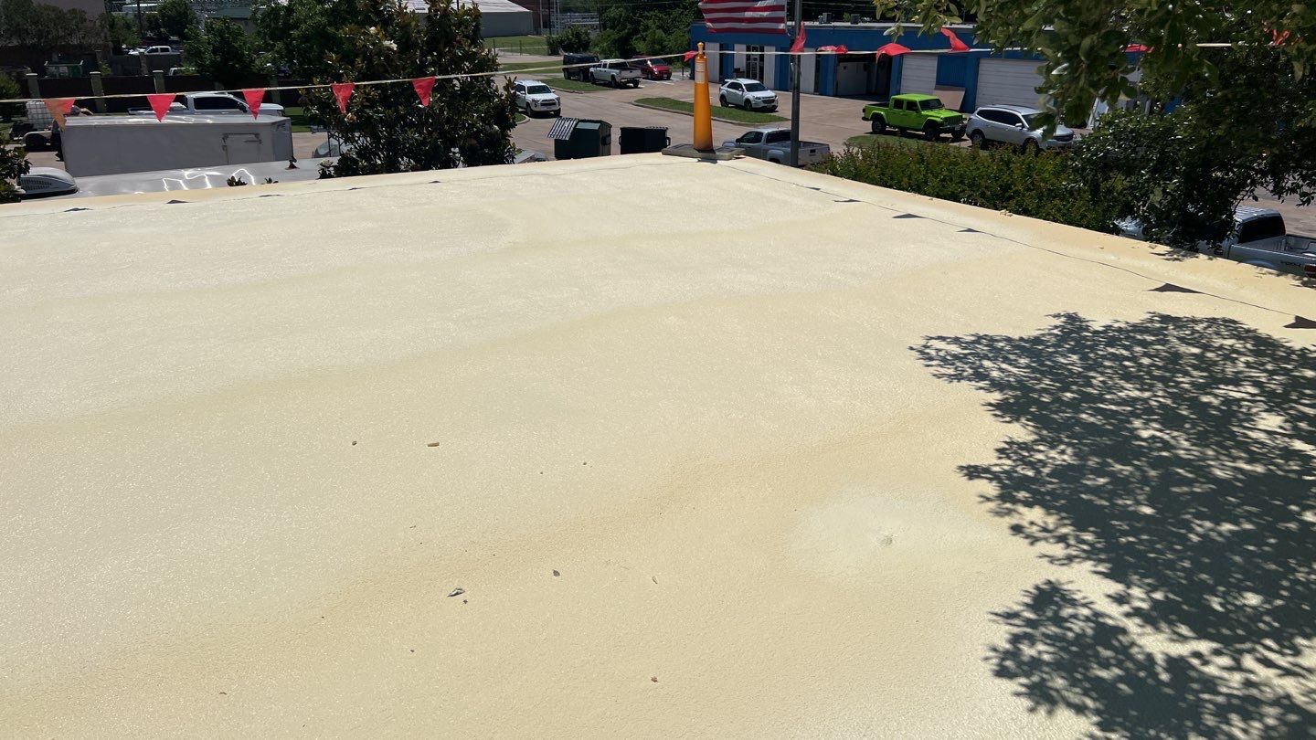Foam & Metal Roof Restoration – Thermo Sensors (Garland, TX) by All Star Roofing LLC