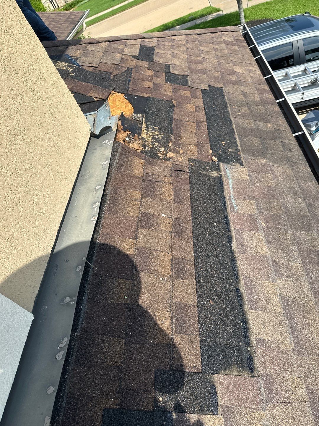 Hail Damage using Owen's Corning Duration (Lifetime) Shingles by Roof Repair Company
