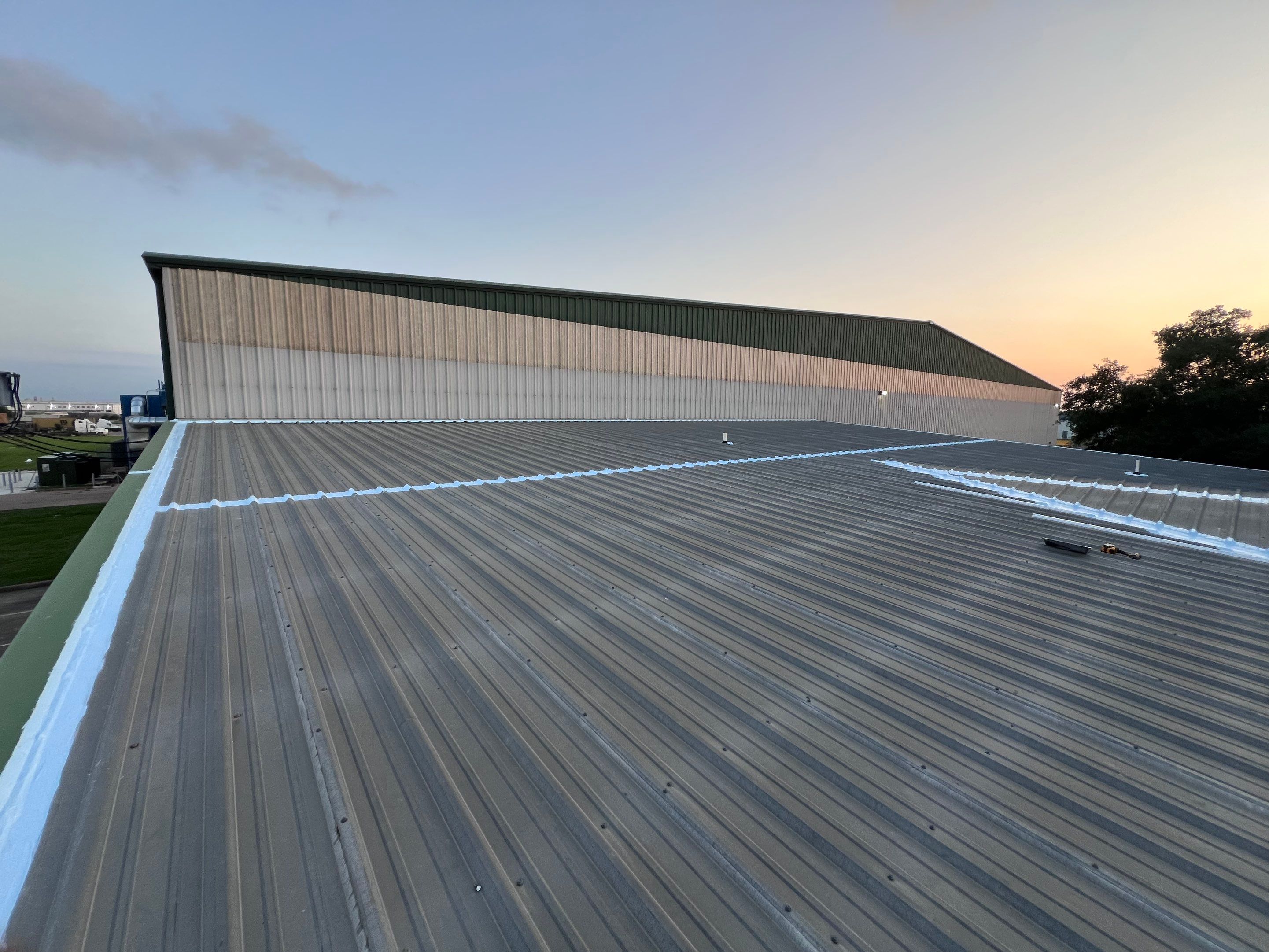 Hail Damage using Metal by Roof Repair Company