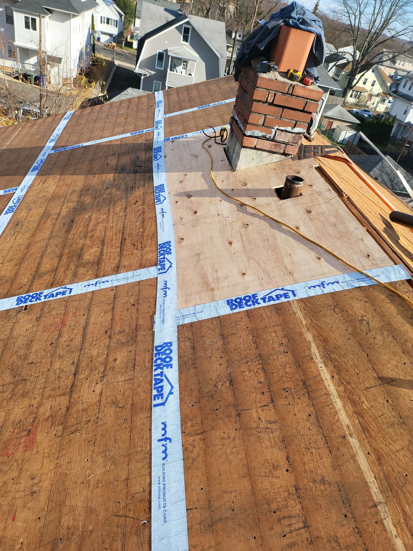 Residential Roofing Installation using Owens Corning TruDefinition Slatestone Gray by A Plus Exterior