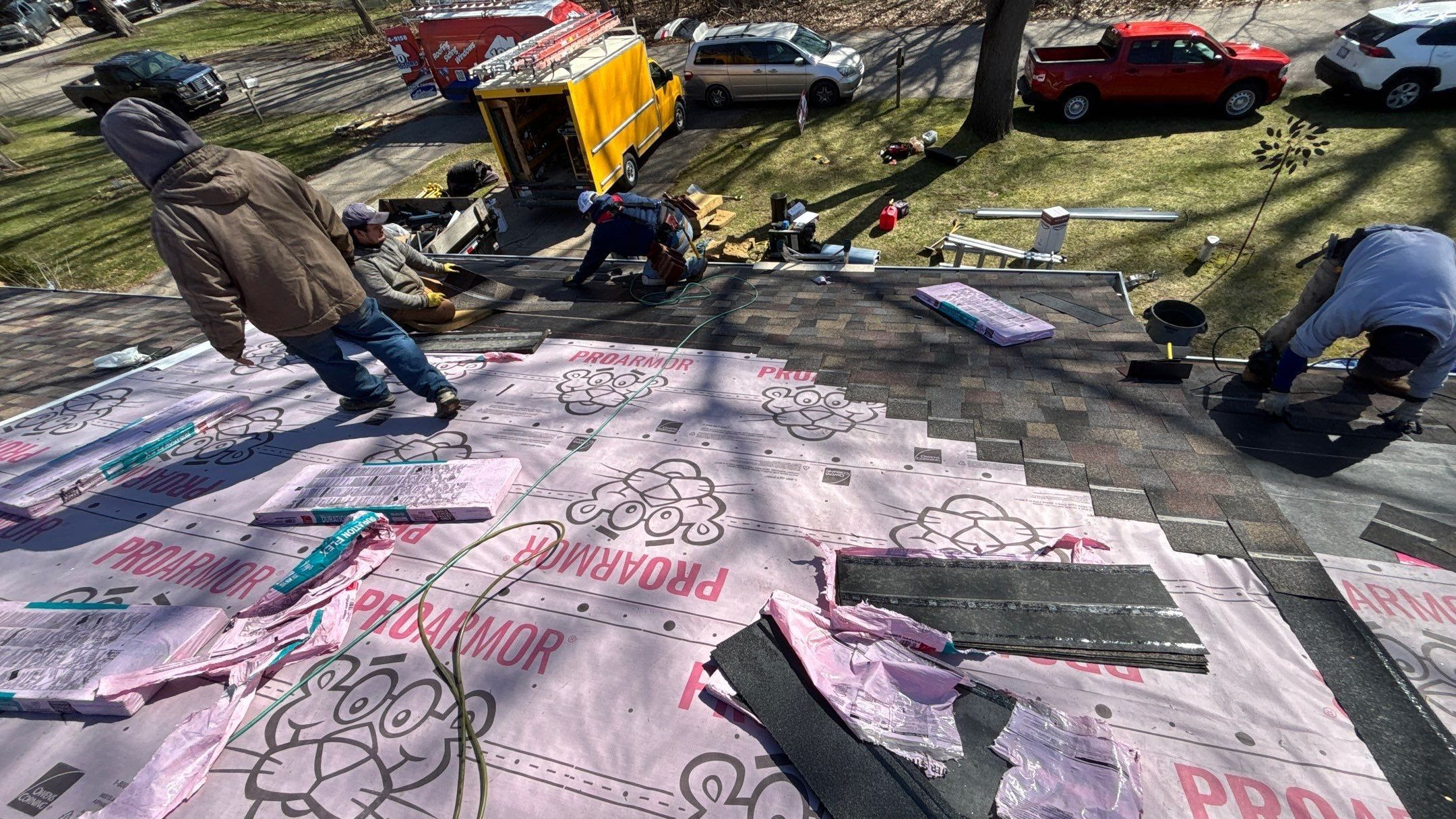 Roof Replacement using Owens Corning Summer Harvest by 180 Contractors