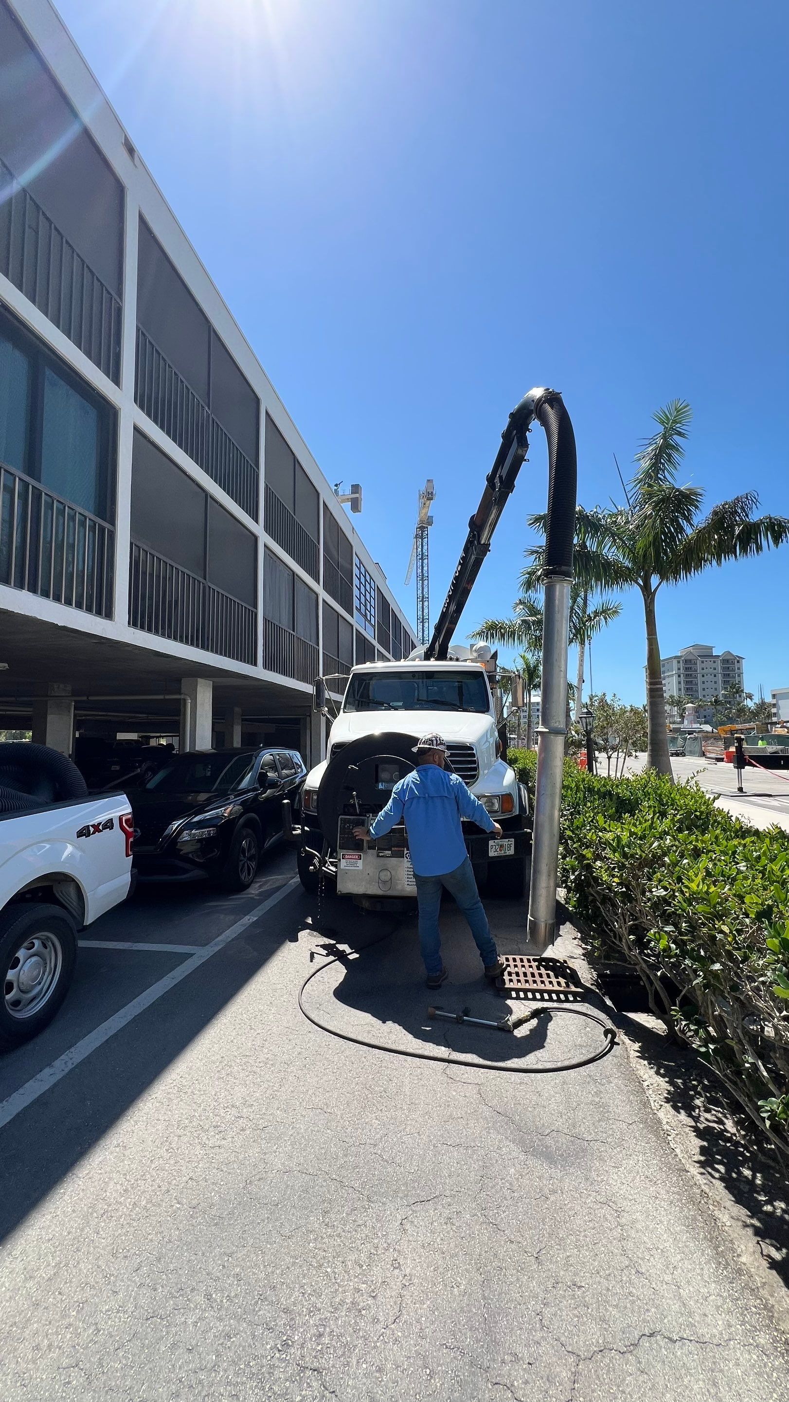 Naples Condo Catch Basin Cleaning by APS Power & Water