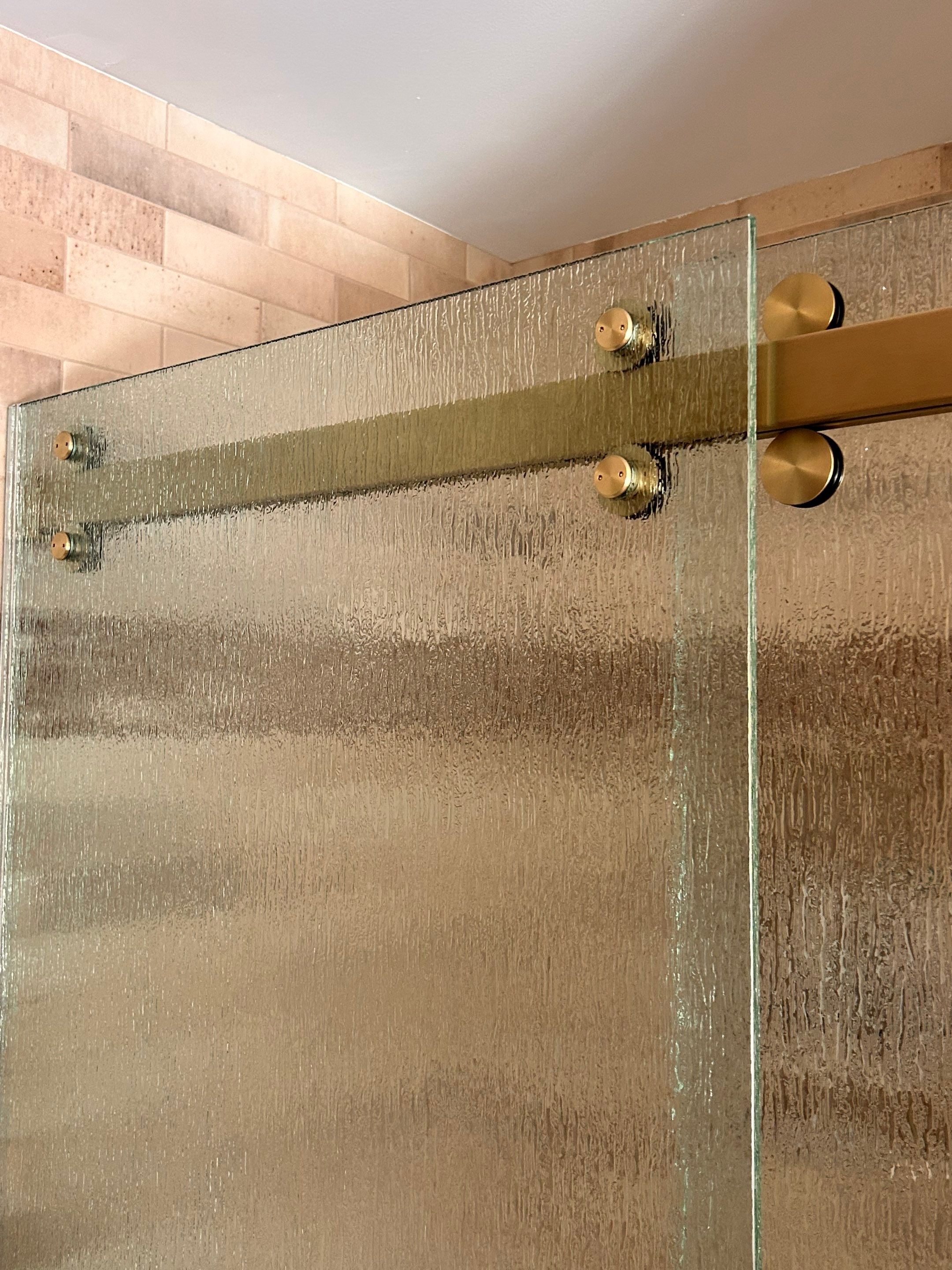 Frameless Sliding Shower Doors by Cheshire Glass Company