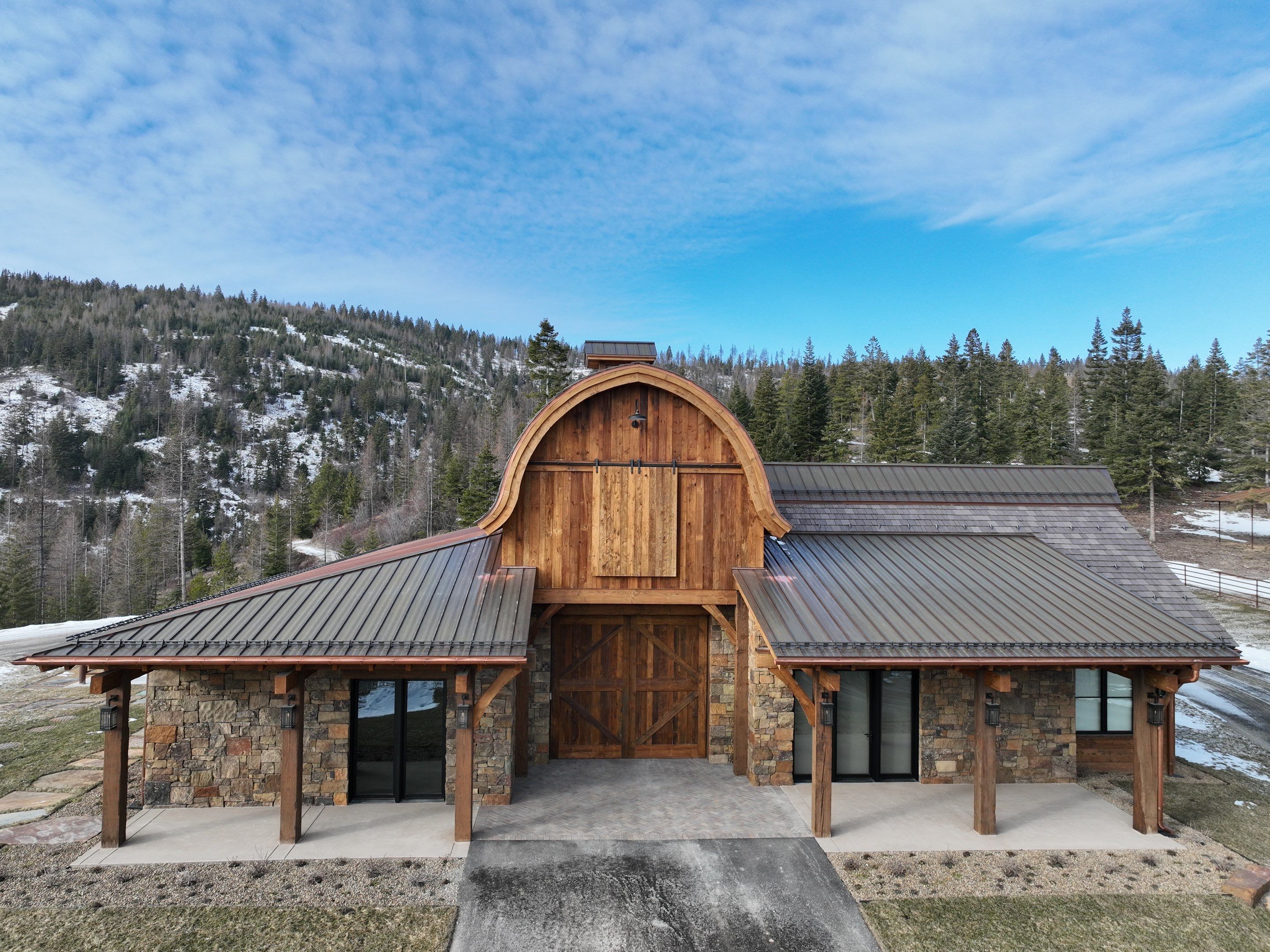 Horse Barn Install  by Montana Roofing Solutions