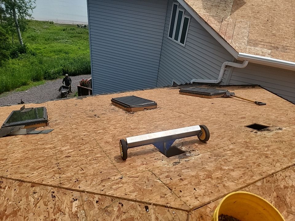 Roof Installation with GAF HDZ Timberline Shingles and Skylight Replacement in Cleveland, WI by Gellings Roofing and Siding LLC