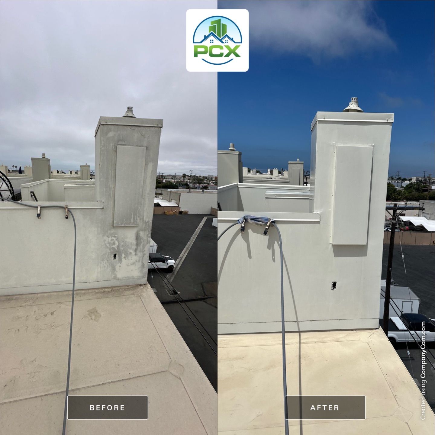 House washing in Newport Beach, CA by Property Cleaning Experts, LLC