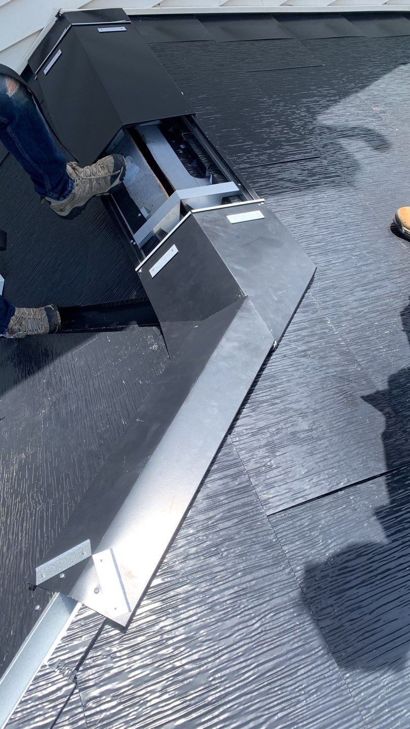 Tesla Solar Roof using Tesla Solar Roof V3 tiles by American Home Contractors