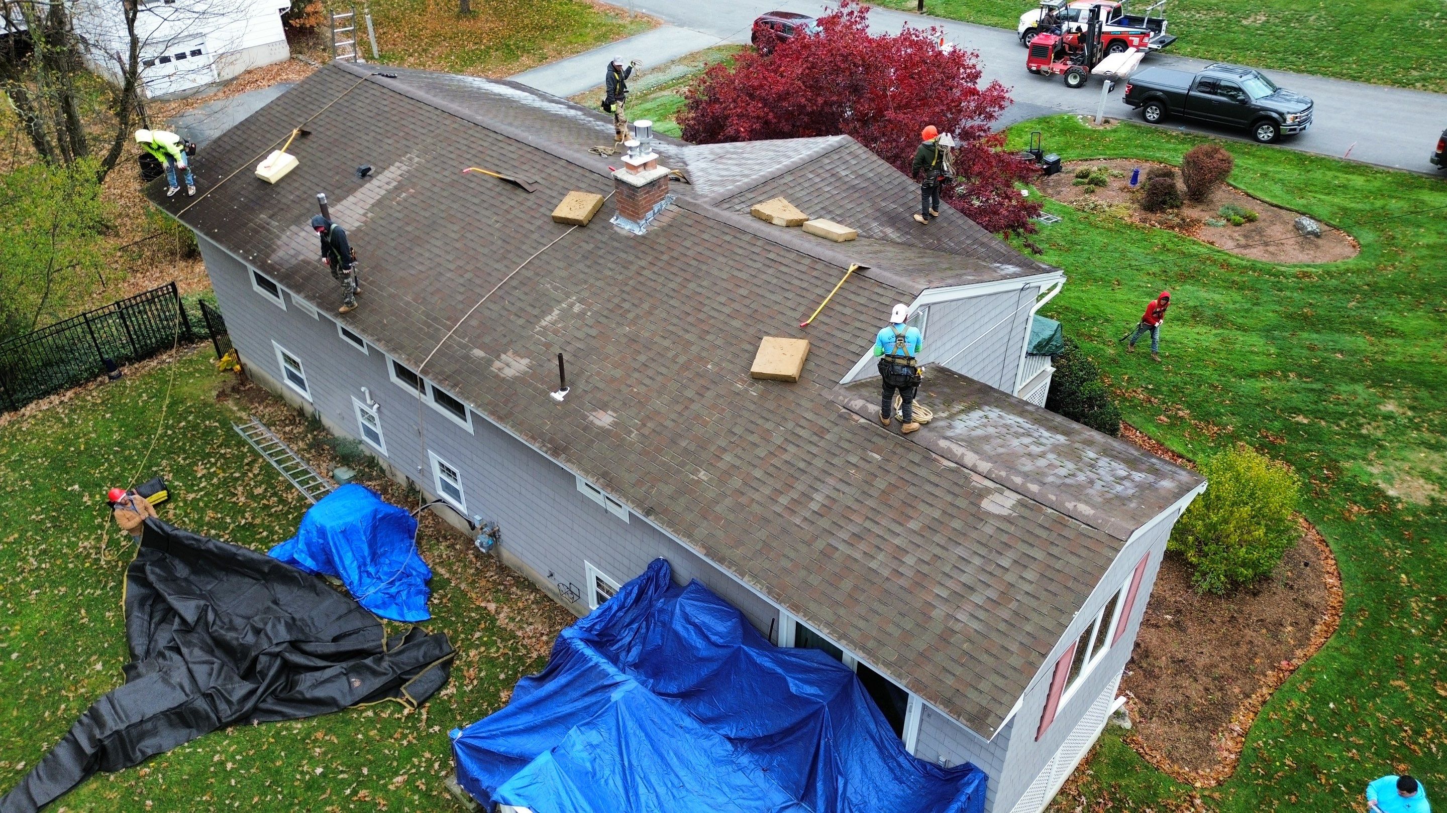 Chelmsford Complete Roof Replacement in Onyx Black with Balanced Ventilation by Mighty Dog Roofing of Greater Middlesex County