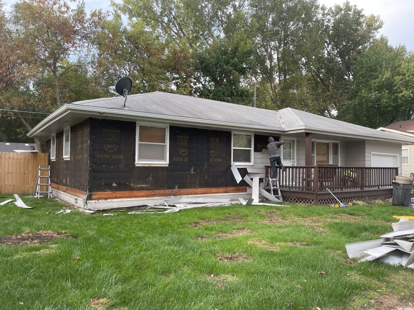 Residential Roof, Siding and Gutters using IKO Dynasty Castle Grey by Lightning Exteriors