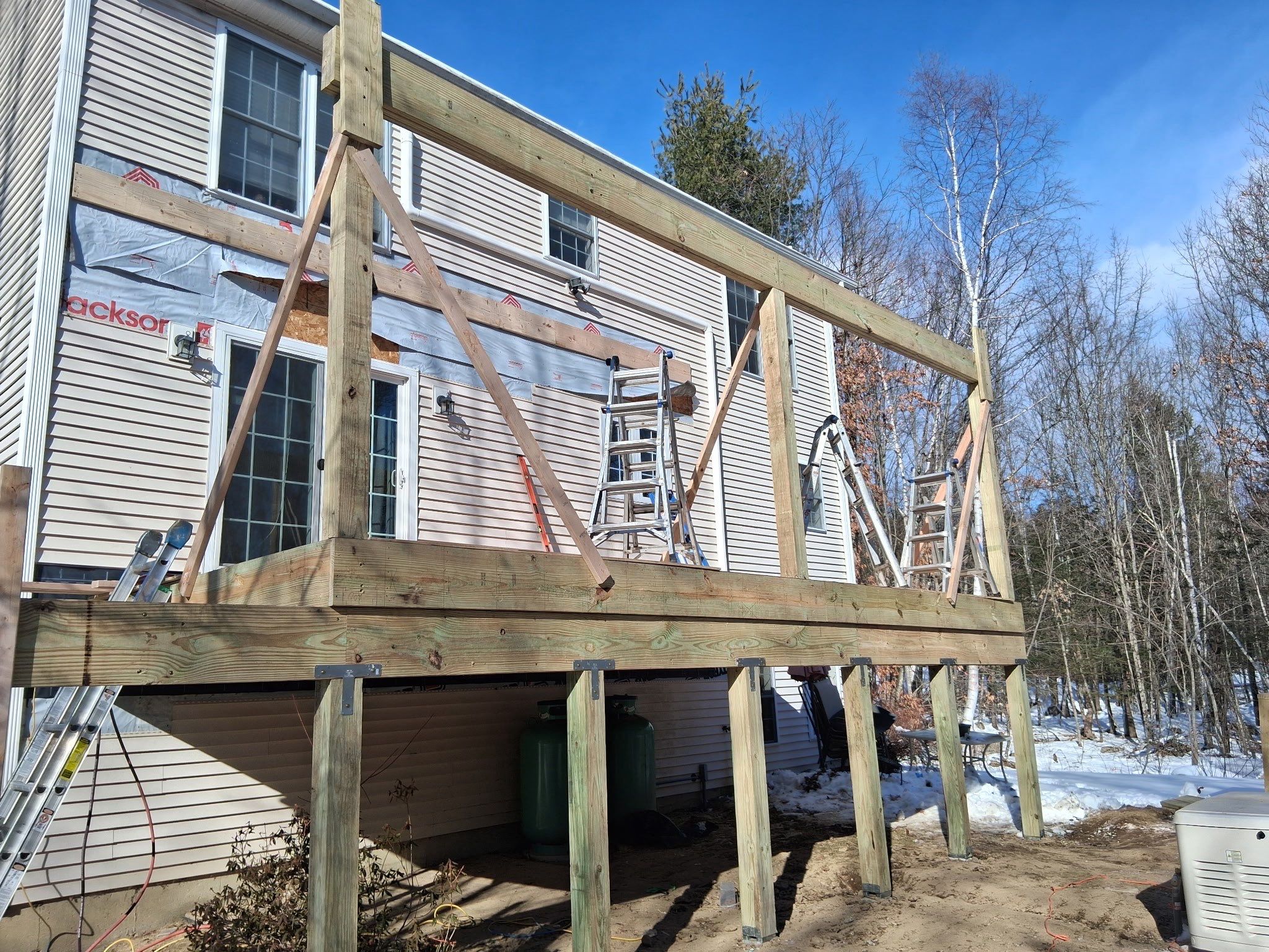 Nottingham Deck Demo - Three Season Build by Tall pine roofing