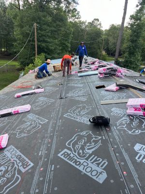 Residential Roofing Installation using Owen's Corning Duration (Lifetime) Shingles