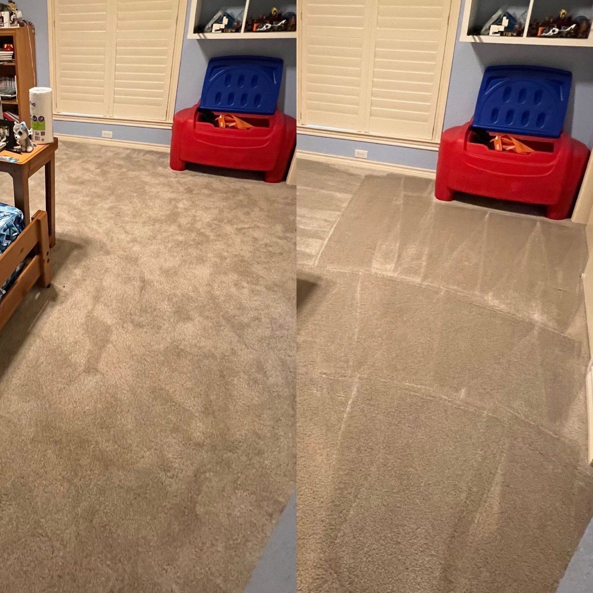 the carpet cleaning service is removing dirt and stains from the carpet providing a fresh and clean appearance