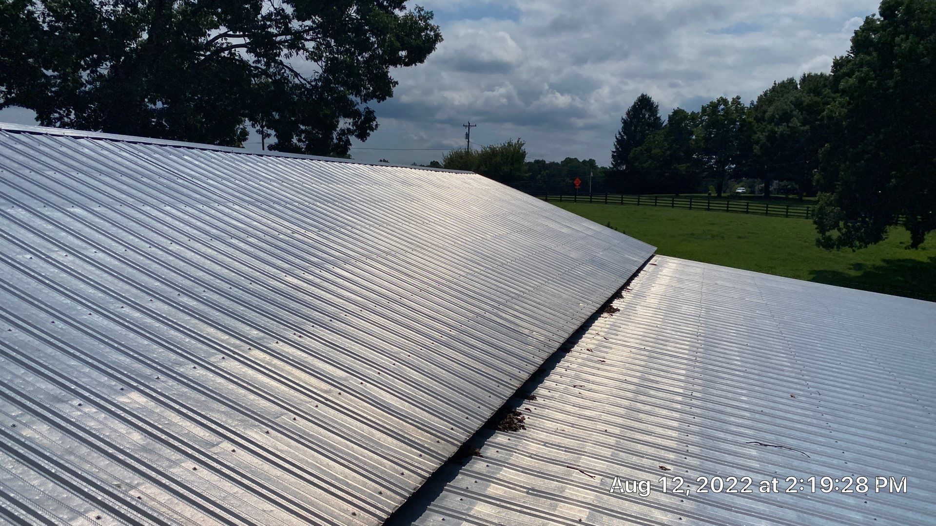 Beautiful Standing Seam Metal Roof by Just In Time Roofing and Restoration
