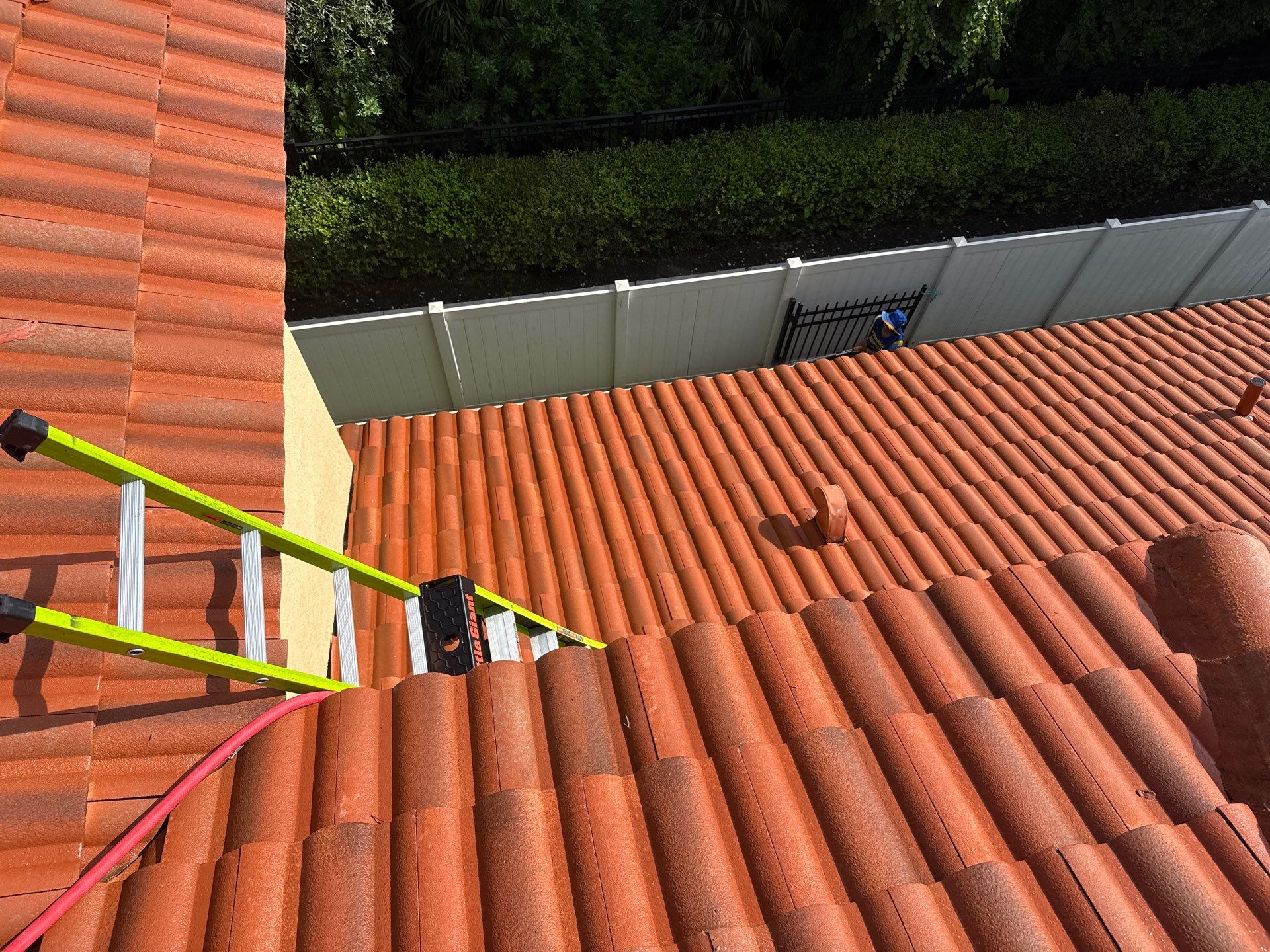 Soft Wash Tile Roof Cleaning in Sonoma Community, Sarasota, FL by Sunshine AquaWash