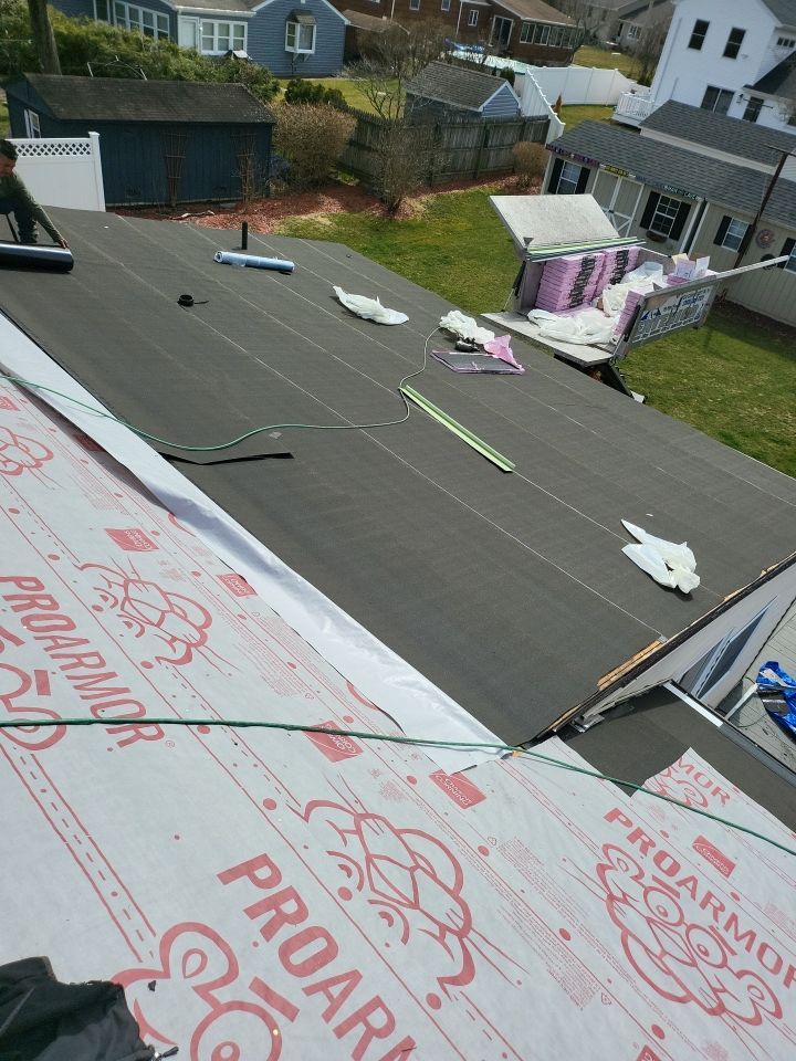 Residential Roofing Installation using Owens Corning TruDefinition - Williamsburg Gray by A Plus Exterior