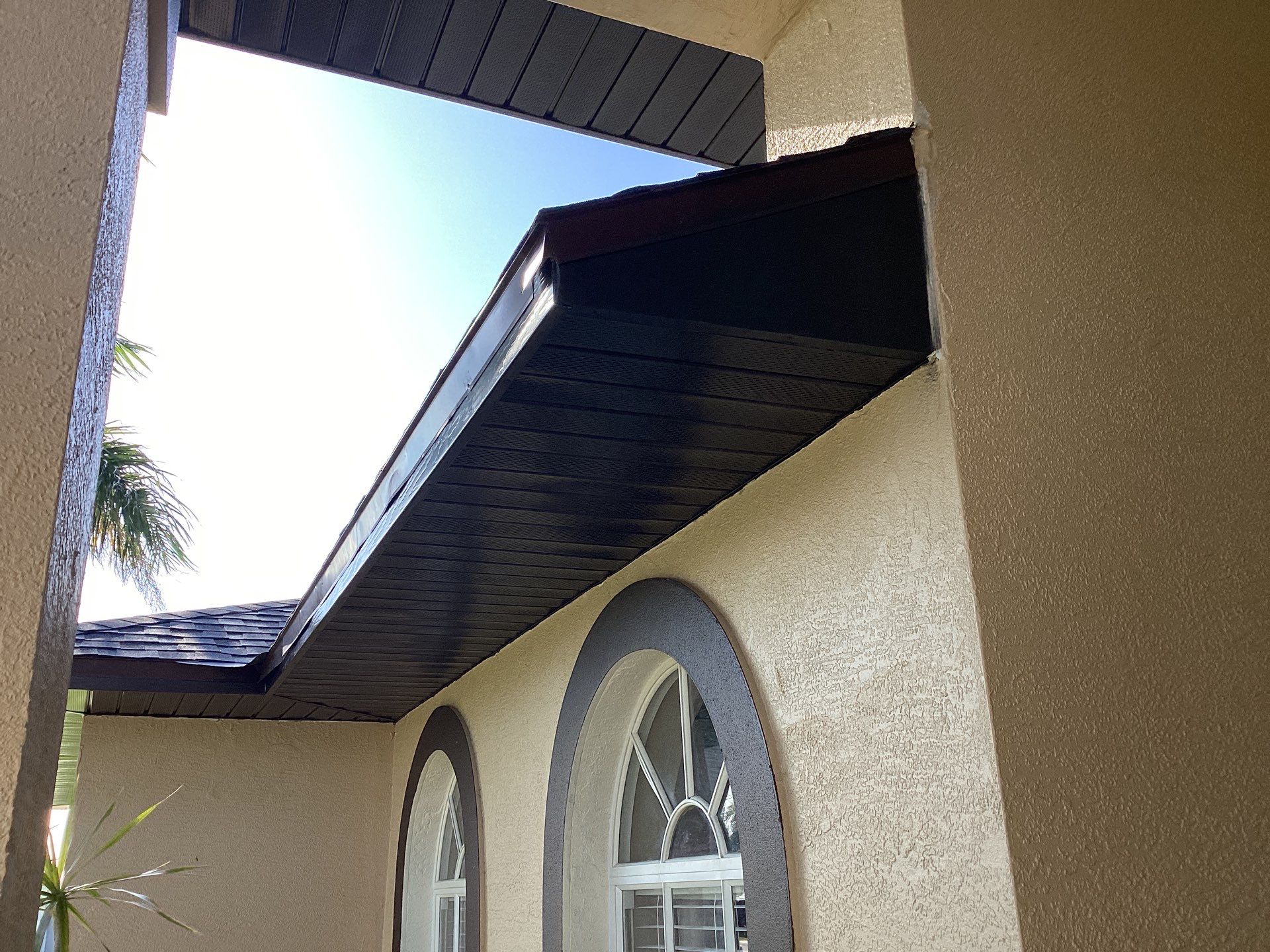 Musket Brown Gutter Installation and Soffit Fascia in Cape Coral FL by Gutter Professors