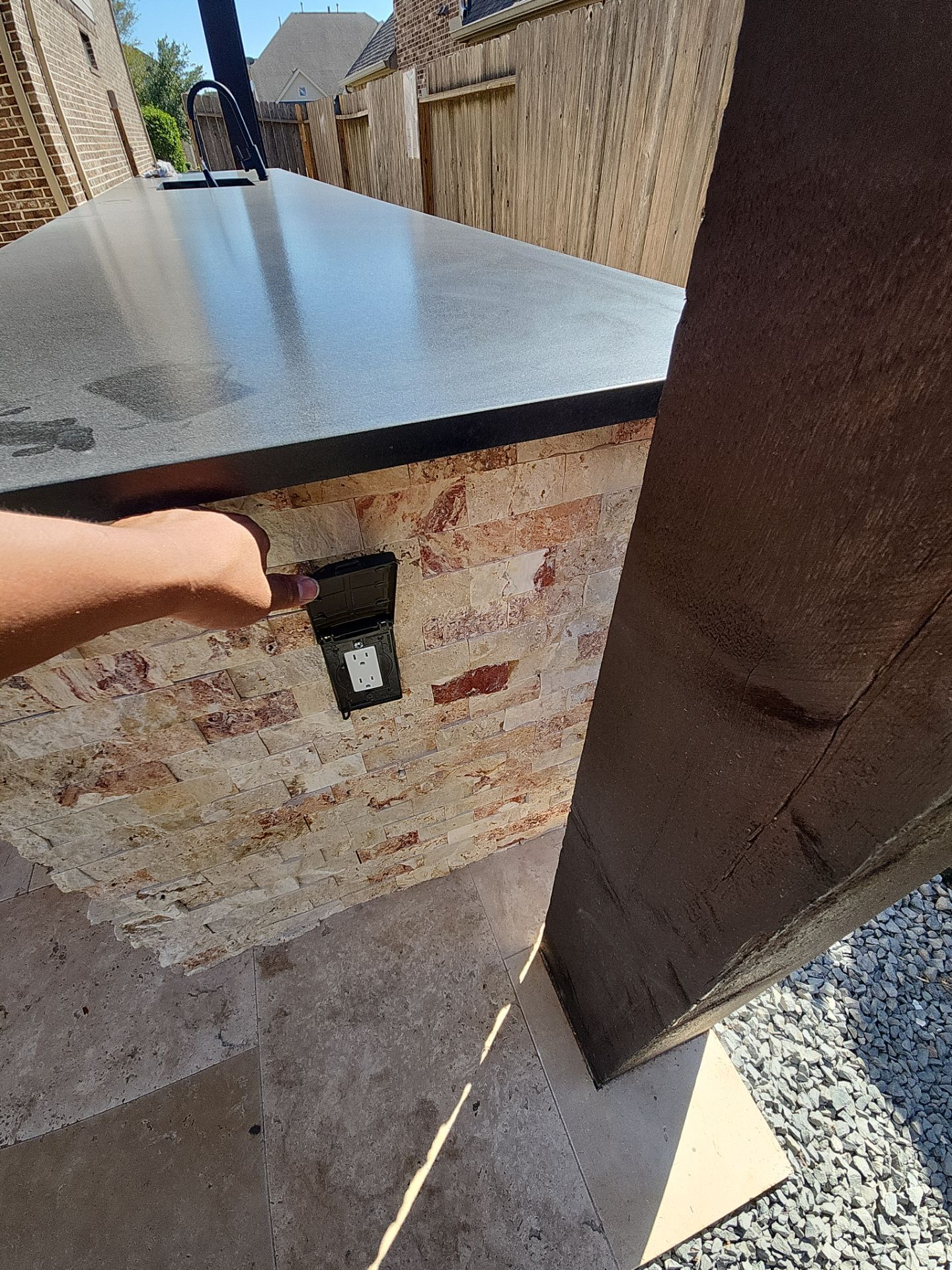 Covered Patio and Summer Kitchen in Spring,  TX by SophAlx LLC