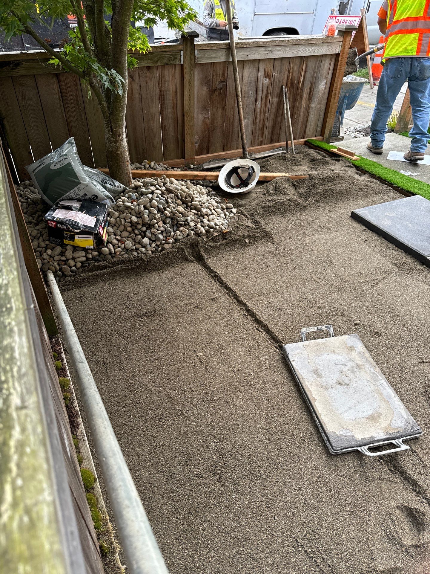 Paver Walkway & Turf Installation | Seattle  by Jireh Asphalt & Concrete Inc 