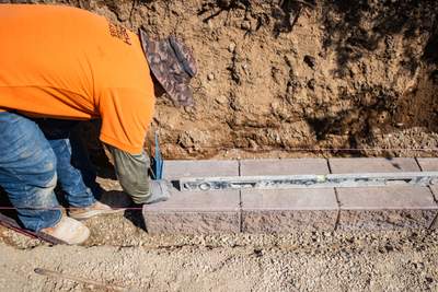 Justin | Retaining Wall, Landscape Project 