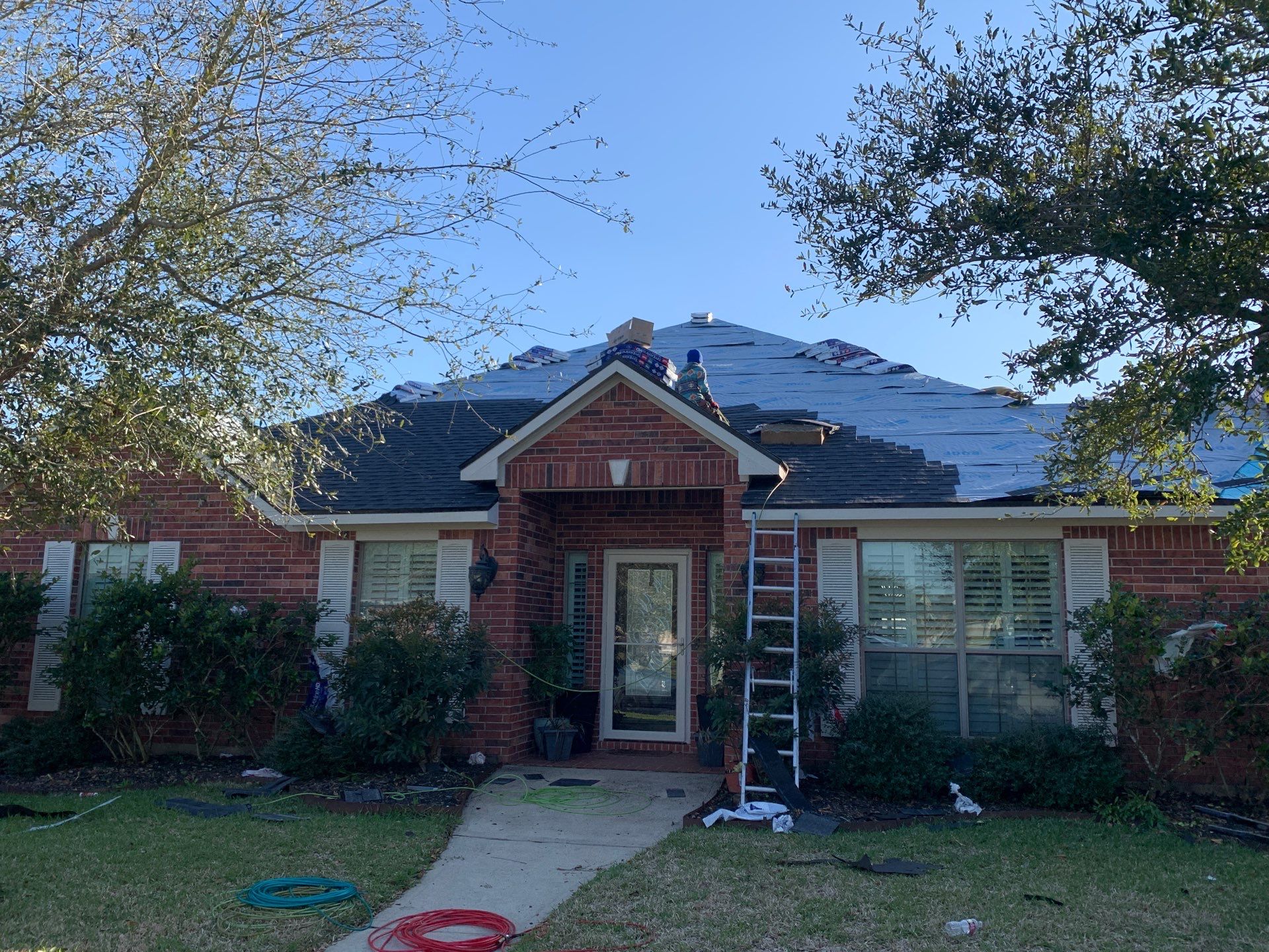 Residential Roof Replacement using GAF HDZ - Charcoal shingles by Elite Roofing LLC