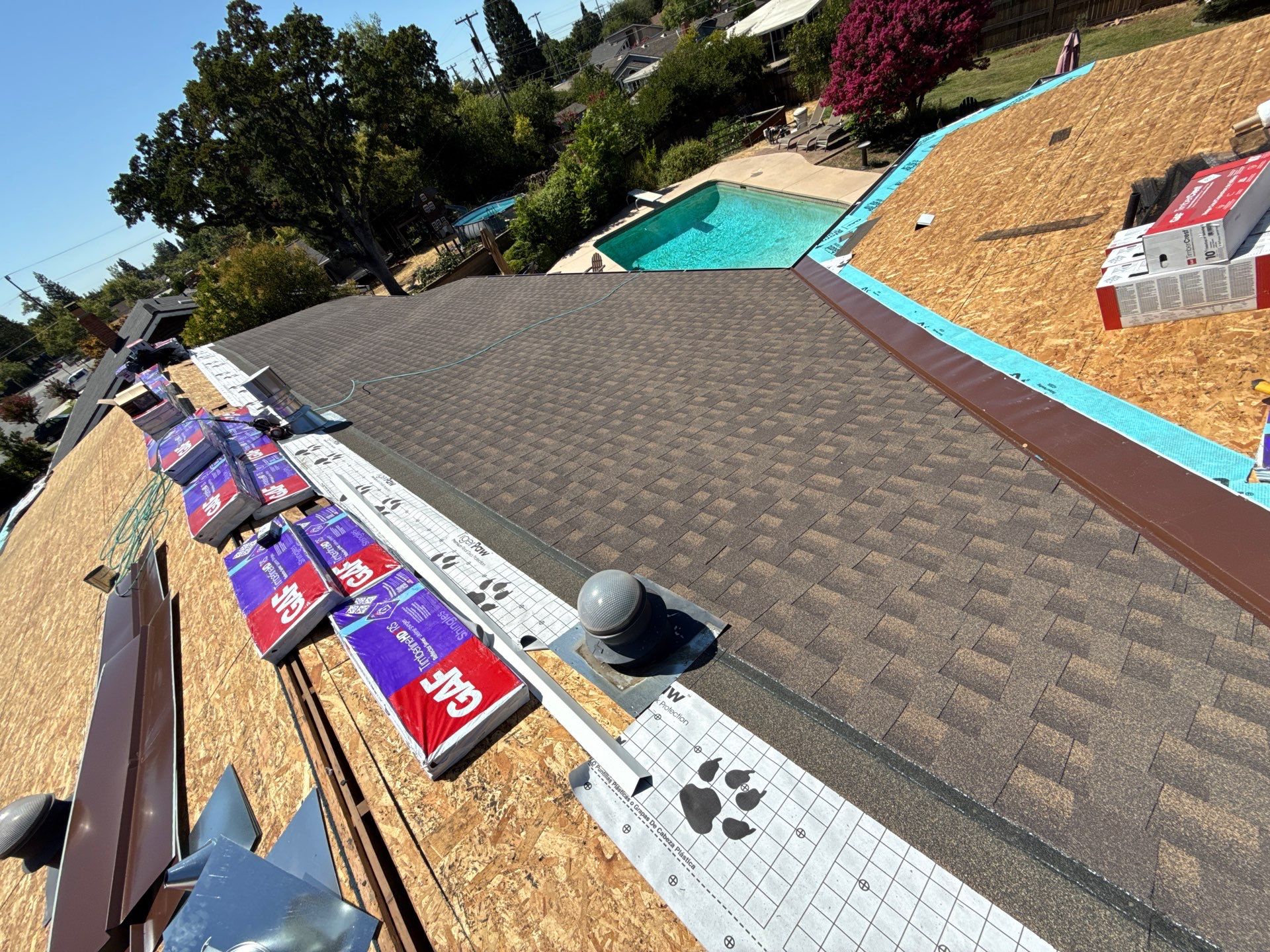 Residential Reroof in Orangevale by Nextop Roofing