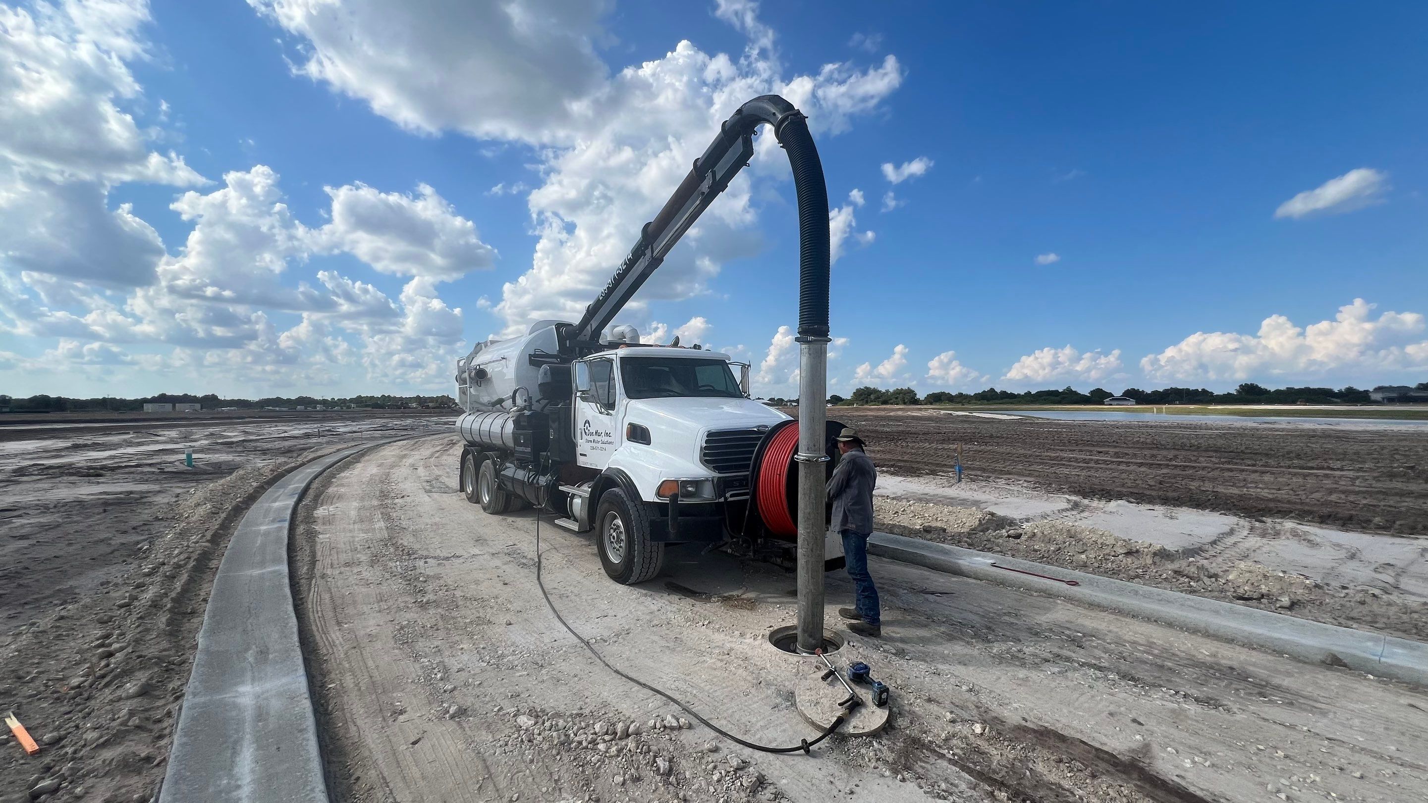 Lehigh Acres New Construction Community Sewer System Cleaning Part 2 by APS Power & Water