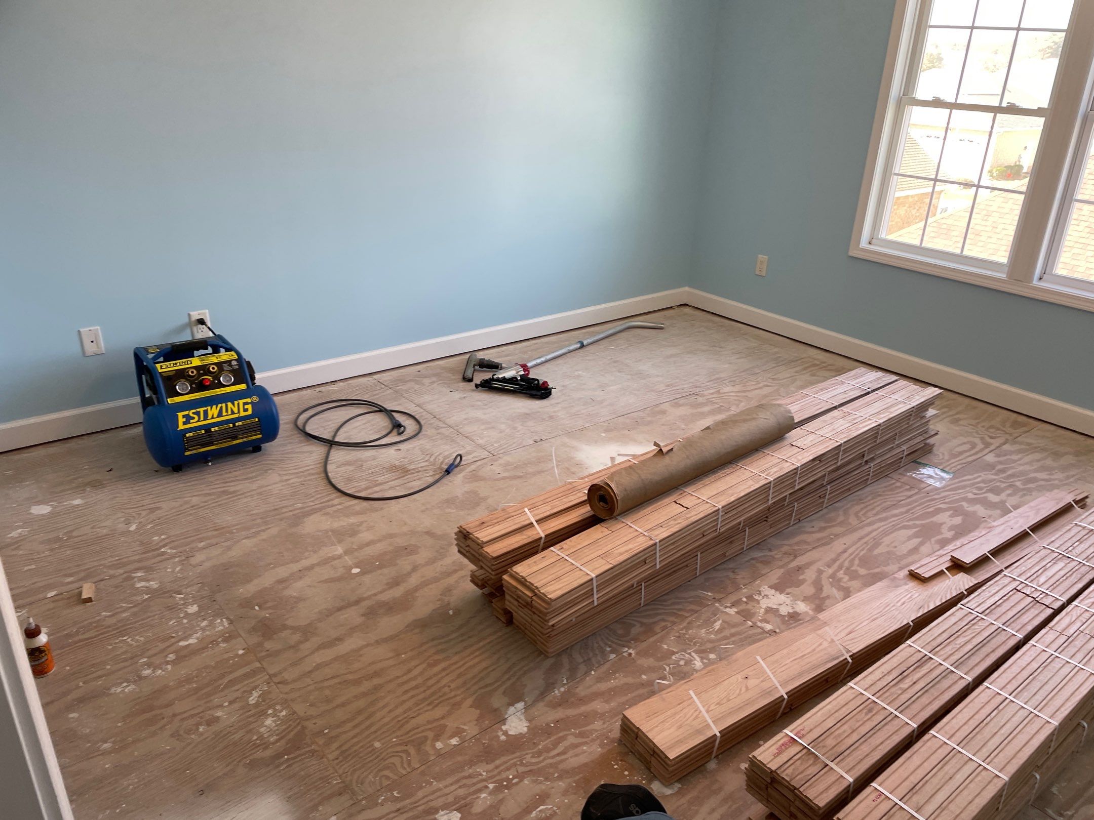 White Oak Install with Waterbased Finish by Footprints Floors of Coastal Carolina