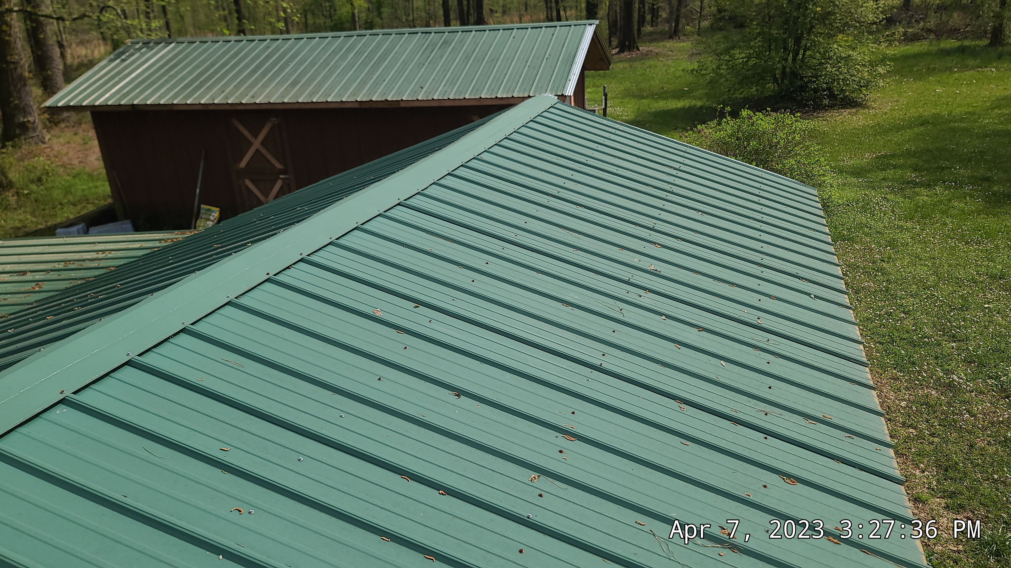 Residential Roofing Installation using 50 mil PVC by Hostetler Roofing