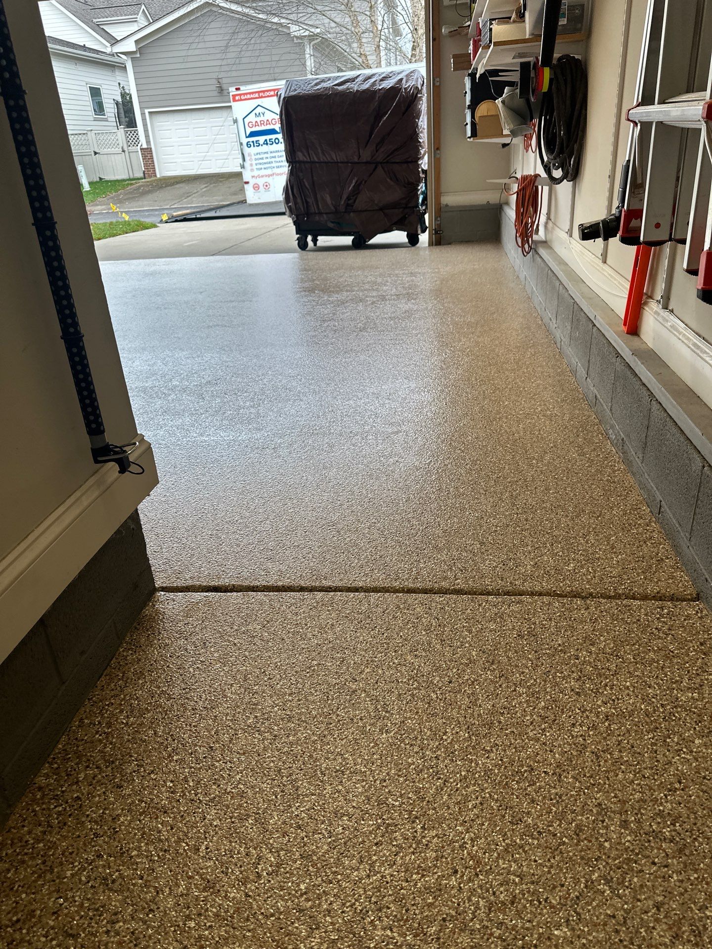 Garage Floor Coating using Waxwing by My Garage Floor Guys
