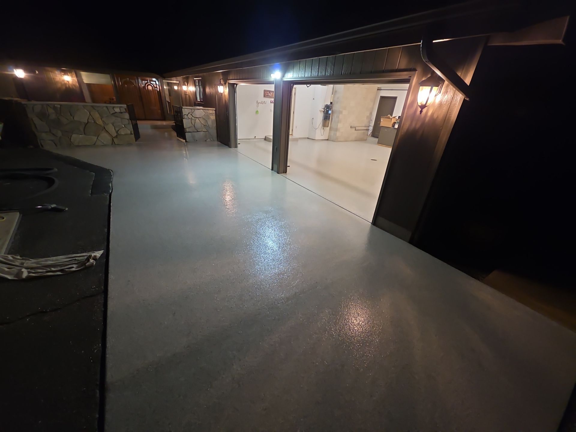 Garage and Entryway Concrete Coating Transformation in Clarkston Washington by Croc Coatings, LLC