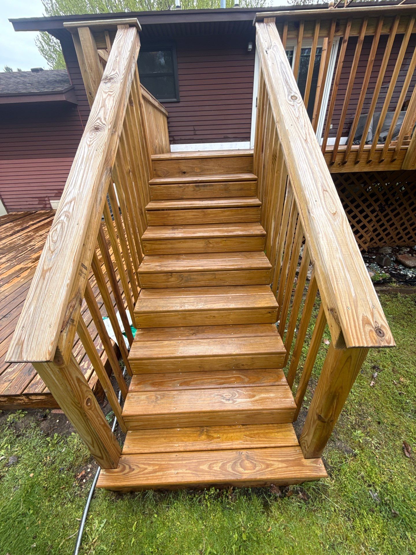 Deck Staining Project Completed in Muskegon, Michigan 49444 by Gordon Painting