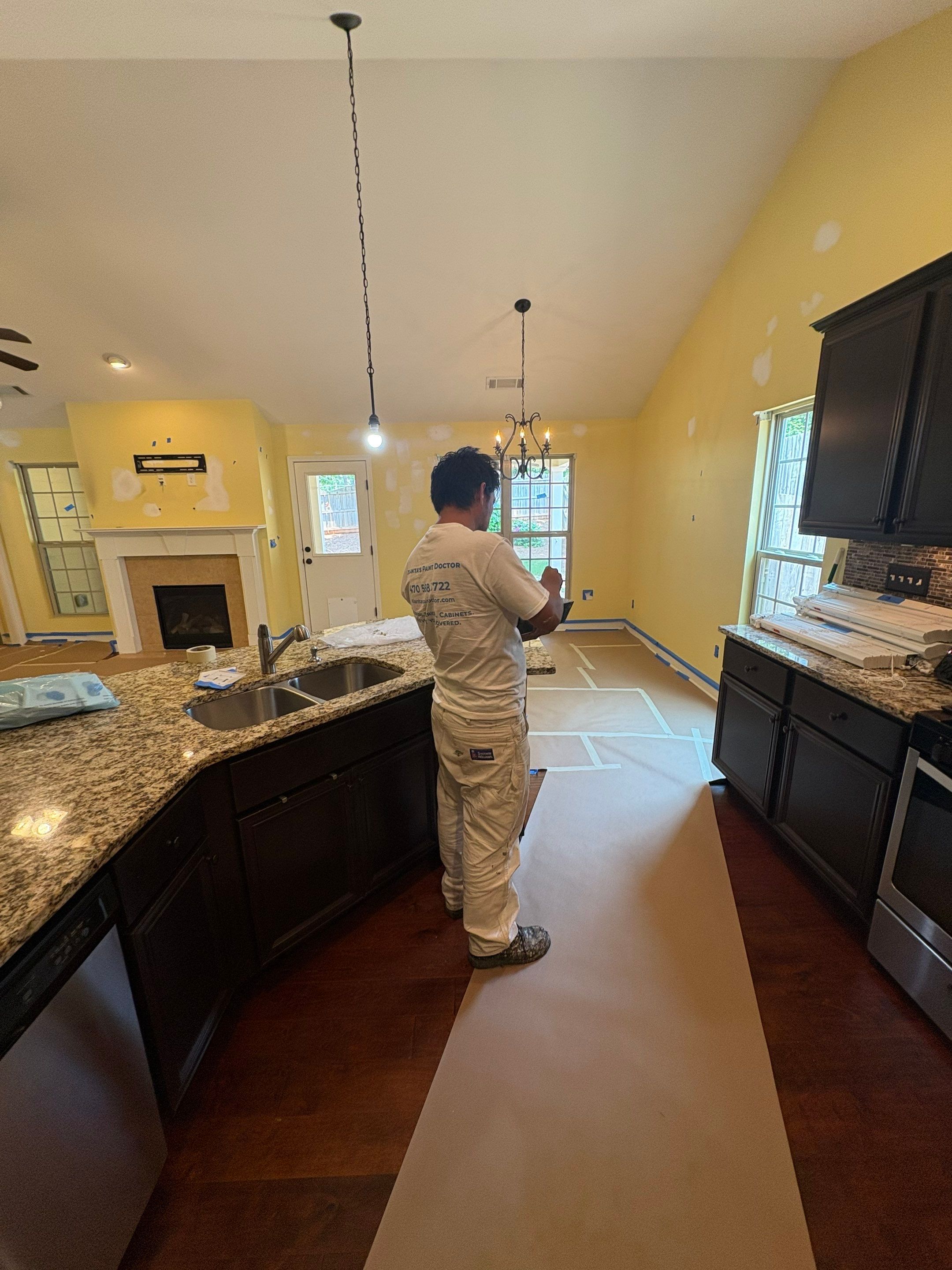From Outdated Yellow to Timeless White by Atlanta's Paint Doctor