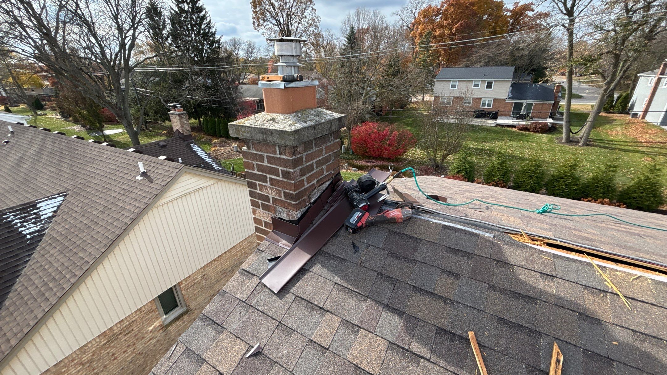 Roof Replacement using Owens Corning Teak by 180 Contractors