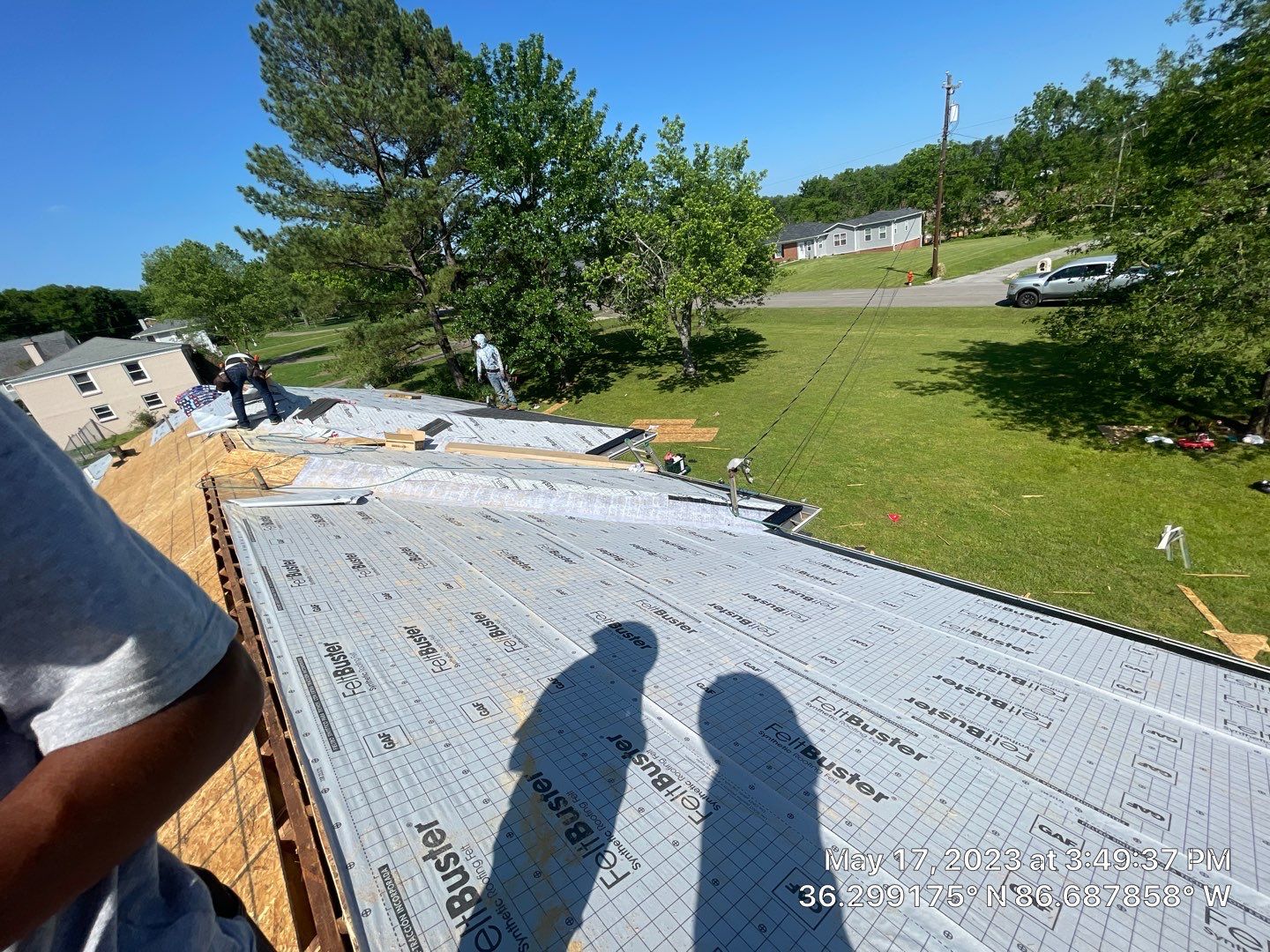 Residential Roofing Installation using GAF Timberline HDZ Charcoal by Undersun Roofing 