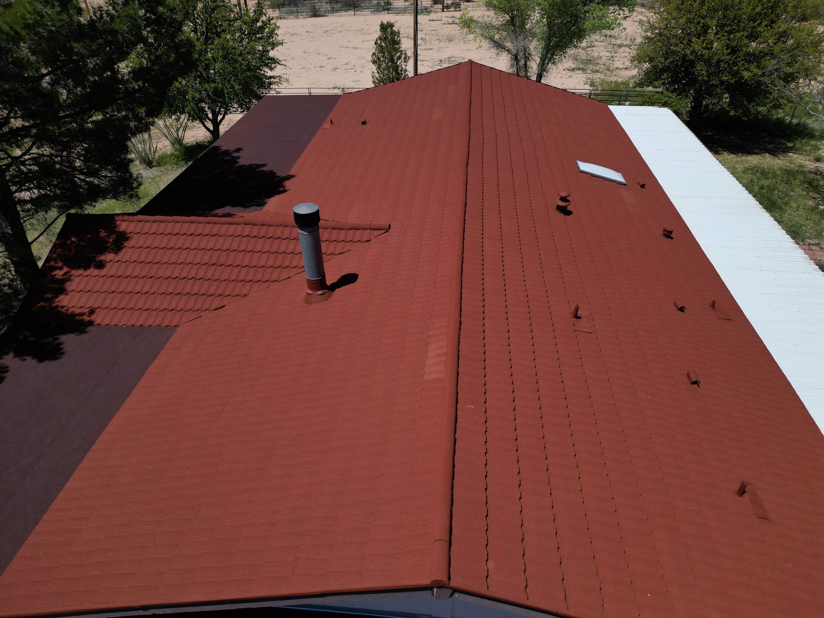Terra Cotta Stone Coated Steel by Reimagine Roofing