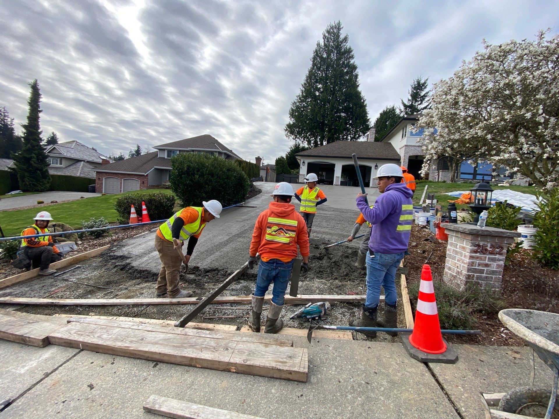 John | Stamped Concrete Driveway Makeover by Jireh Asphalt & Concrete Inc 