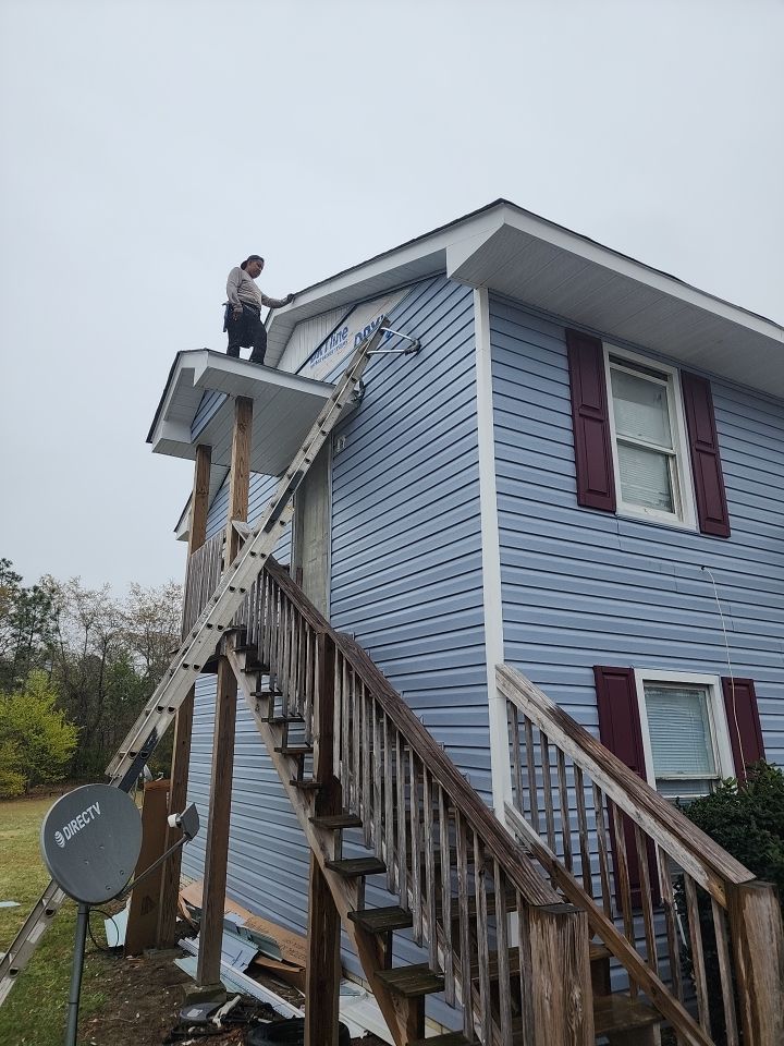 Interior and exterior renovation using Royal Building Products by Indigo State Roofing