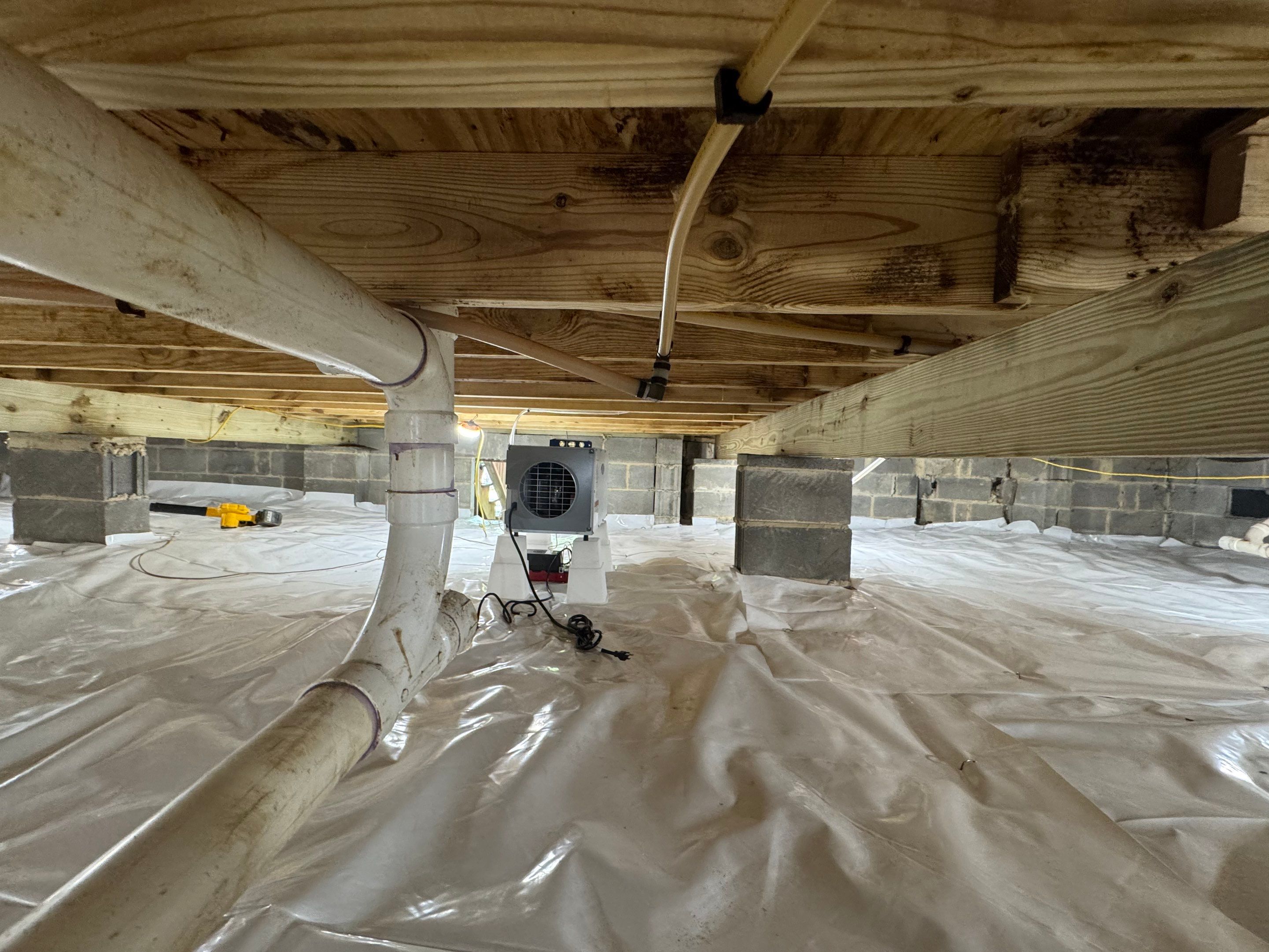 Project in Suffolk by Patriot Crawl Space Repairs