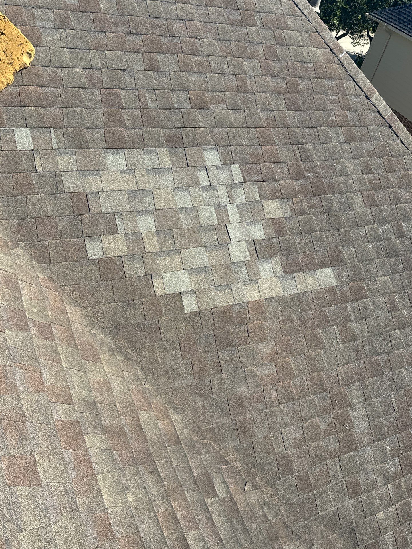 Hail Damage using Owen's Corning Duration (Lifetime) Shingles by Roof Repair Company