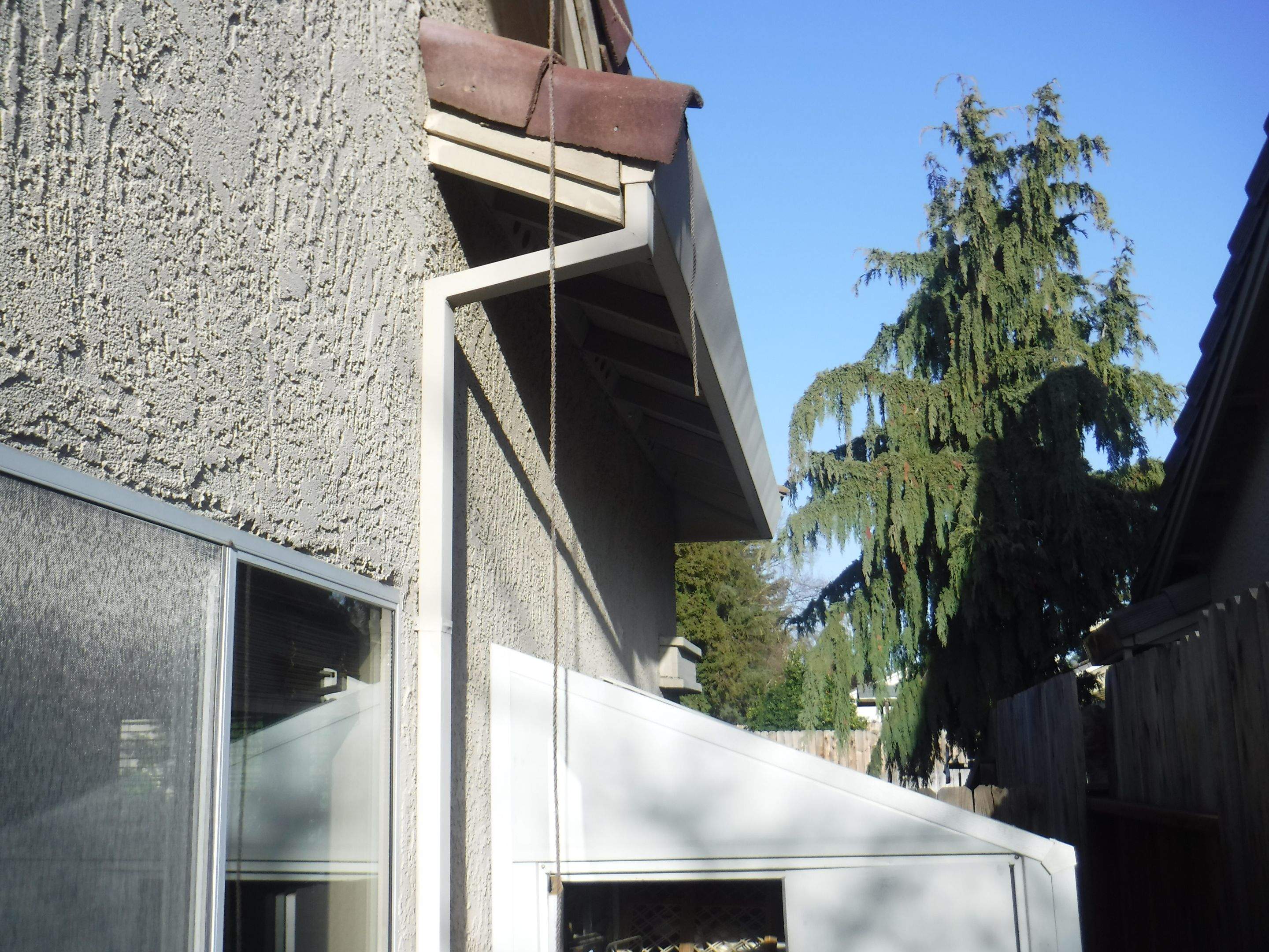 Upgraded gutters and roof by Byers Enterprises 