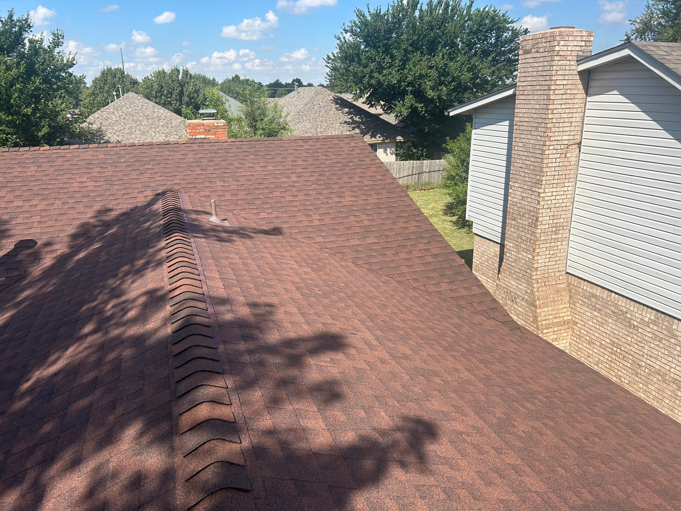 Roof Replacement and Gutter Installation in Oklahoma City, OK by McCann's Roofing and Construction