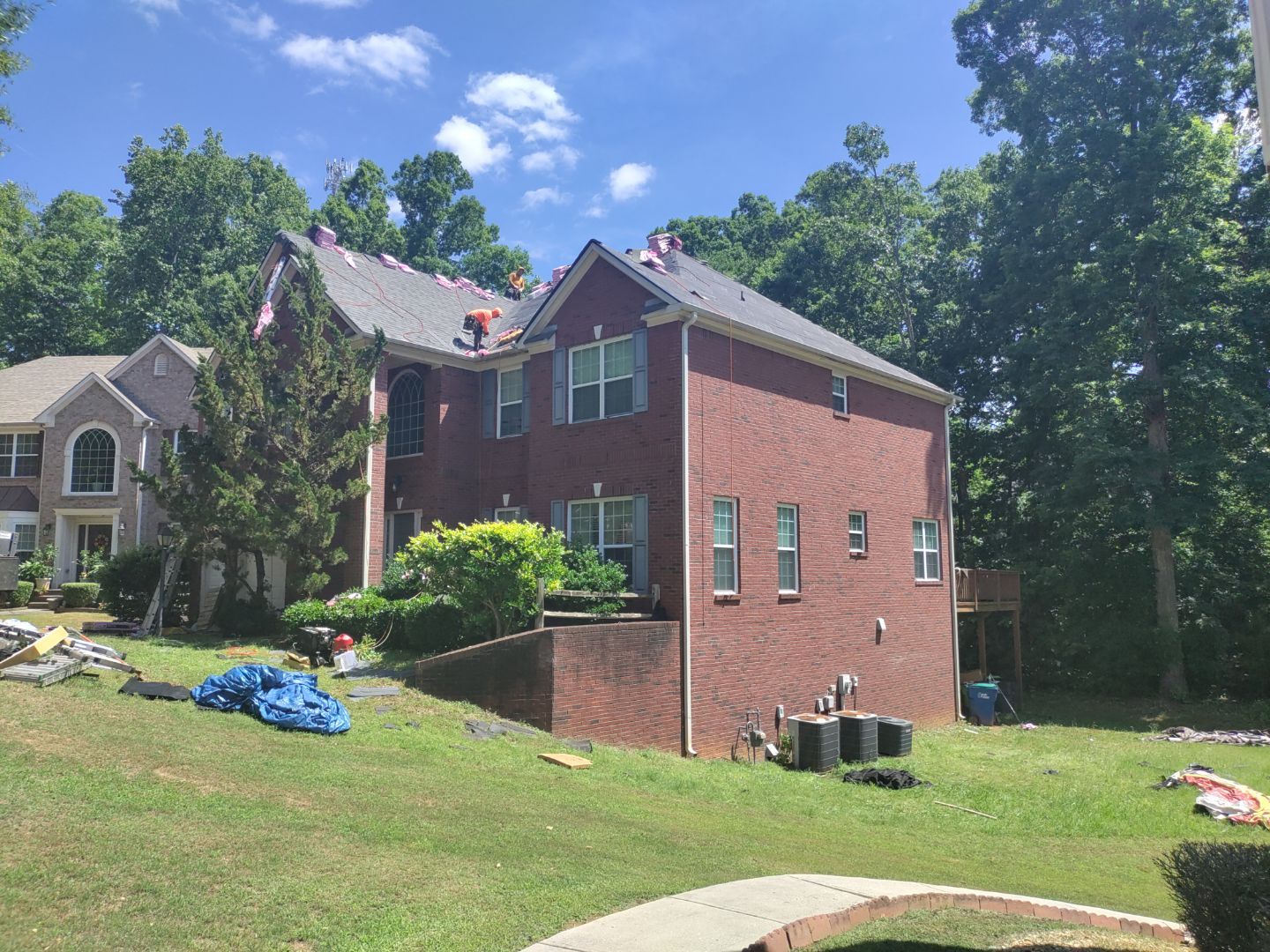 Residential Roof Replacement using Owens Corning Estate Gray by Inspector Roofing and Restoration