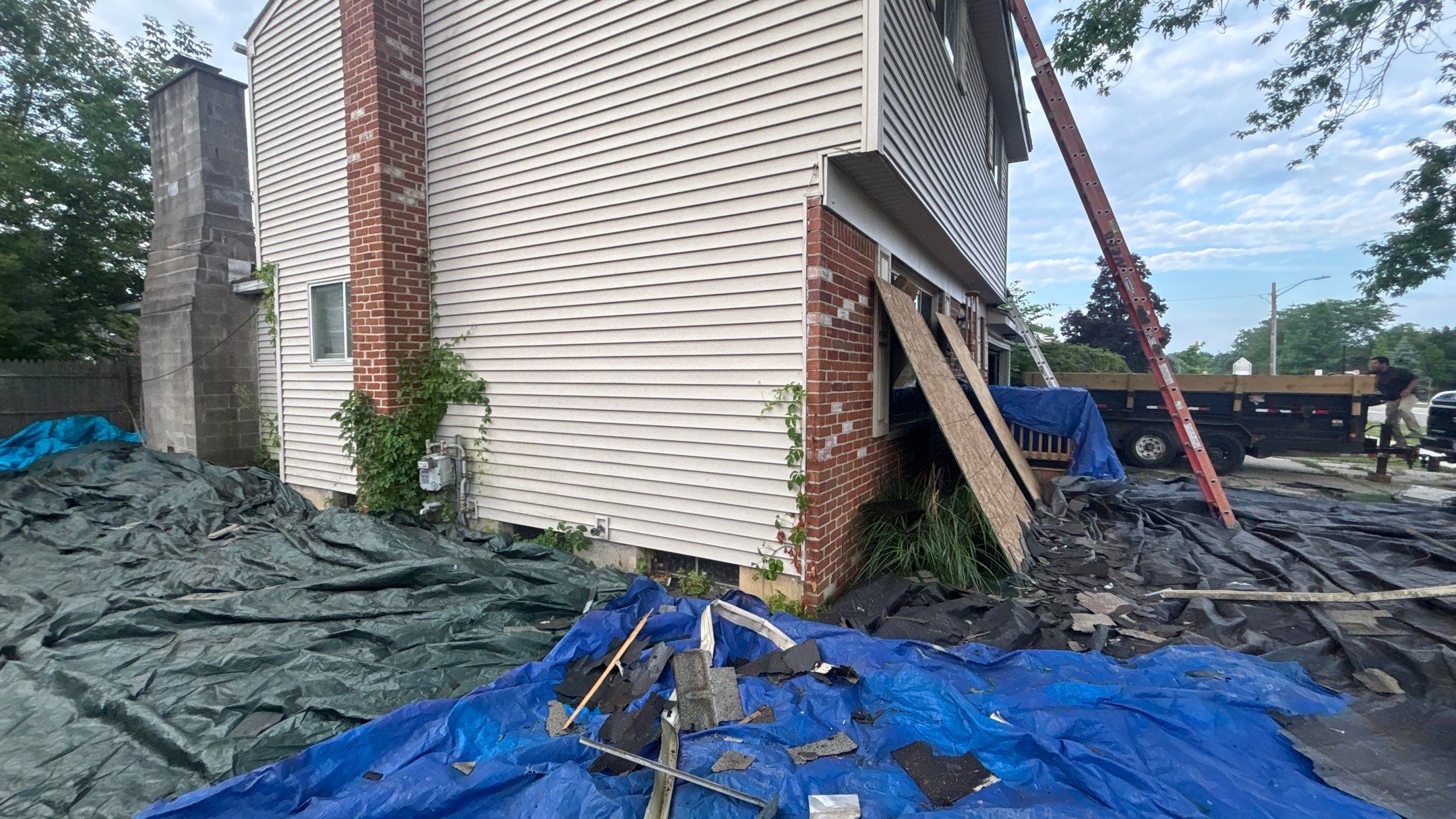 Roof Replacement using Owens Corning Slatestone Gray by 180 Contractors