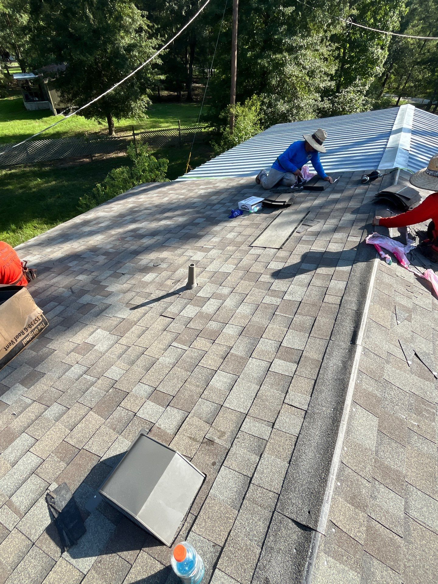 Residential Roofing Installation using Owen's Corning Duration (Lifetime) Shingles by Roof Repair Company