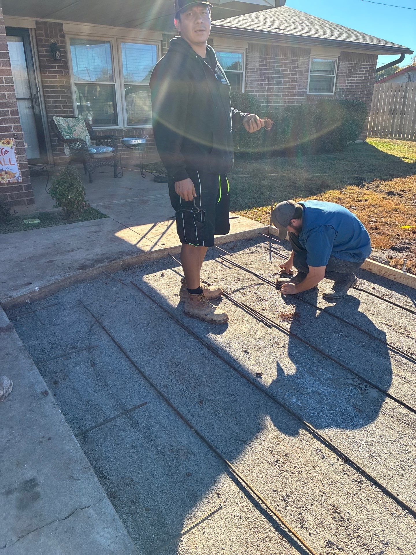 Concrete work and Carport Install by Clays Services Inc