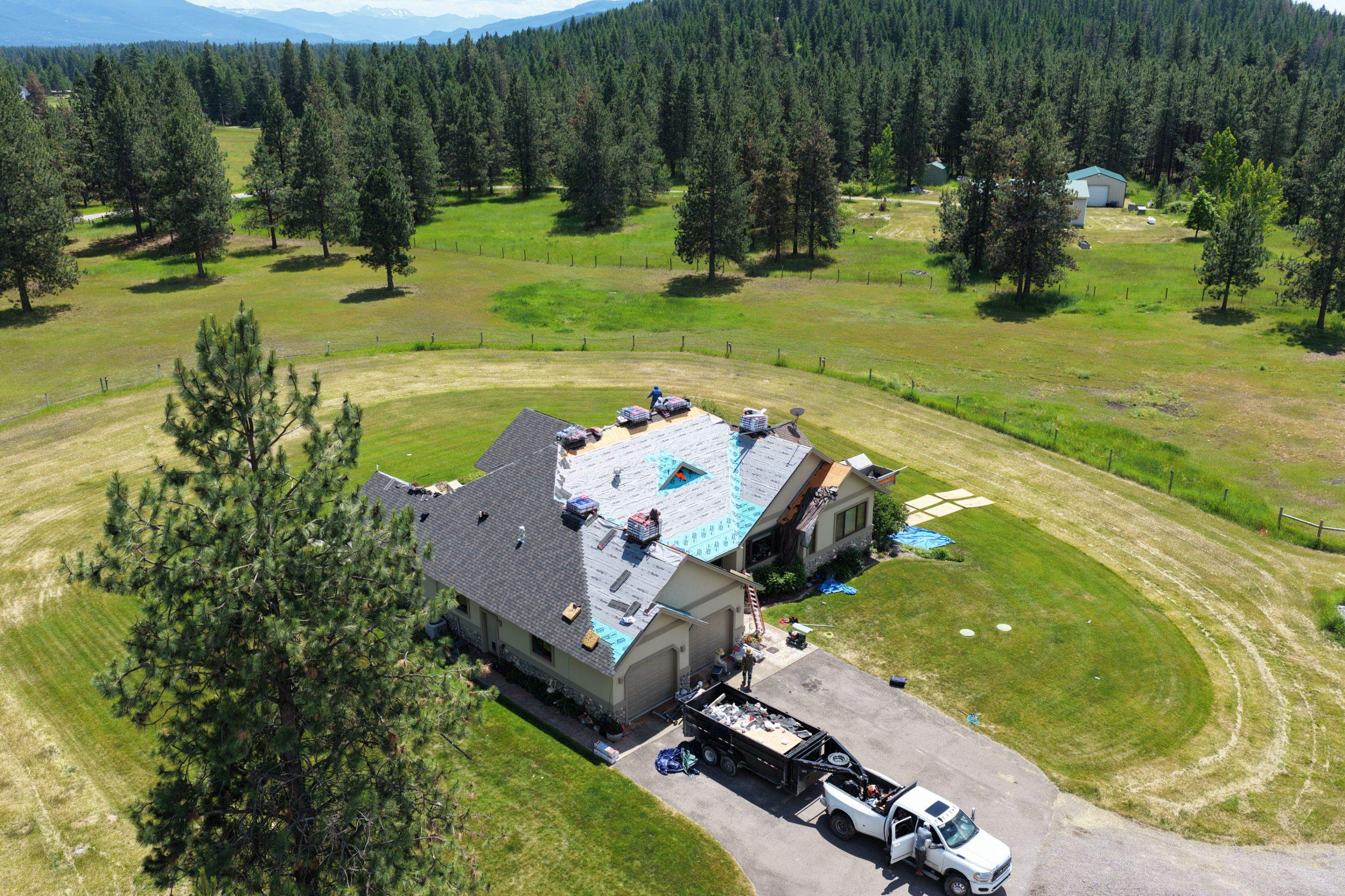 Roof Replacement using GAF Timberline HDZ - Midnight Mesa  by Montana Roofing Solutions
