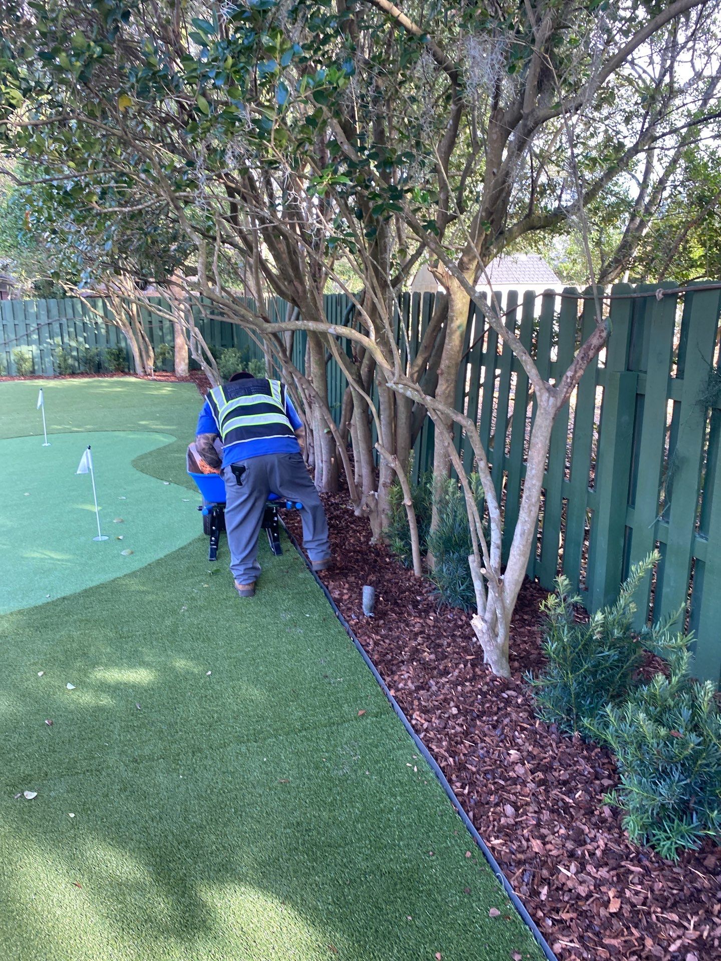 Deerwood Resident | Pine Bark Installation by ProGreen Services