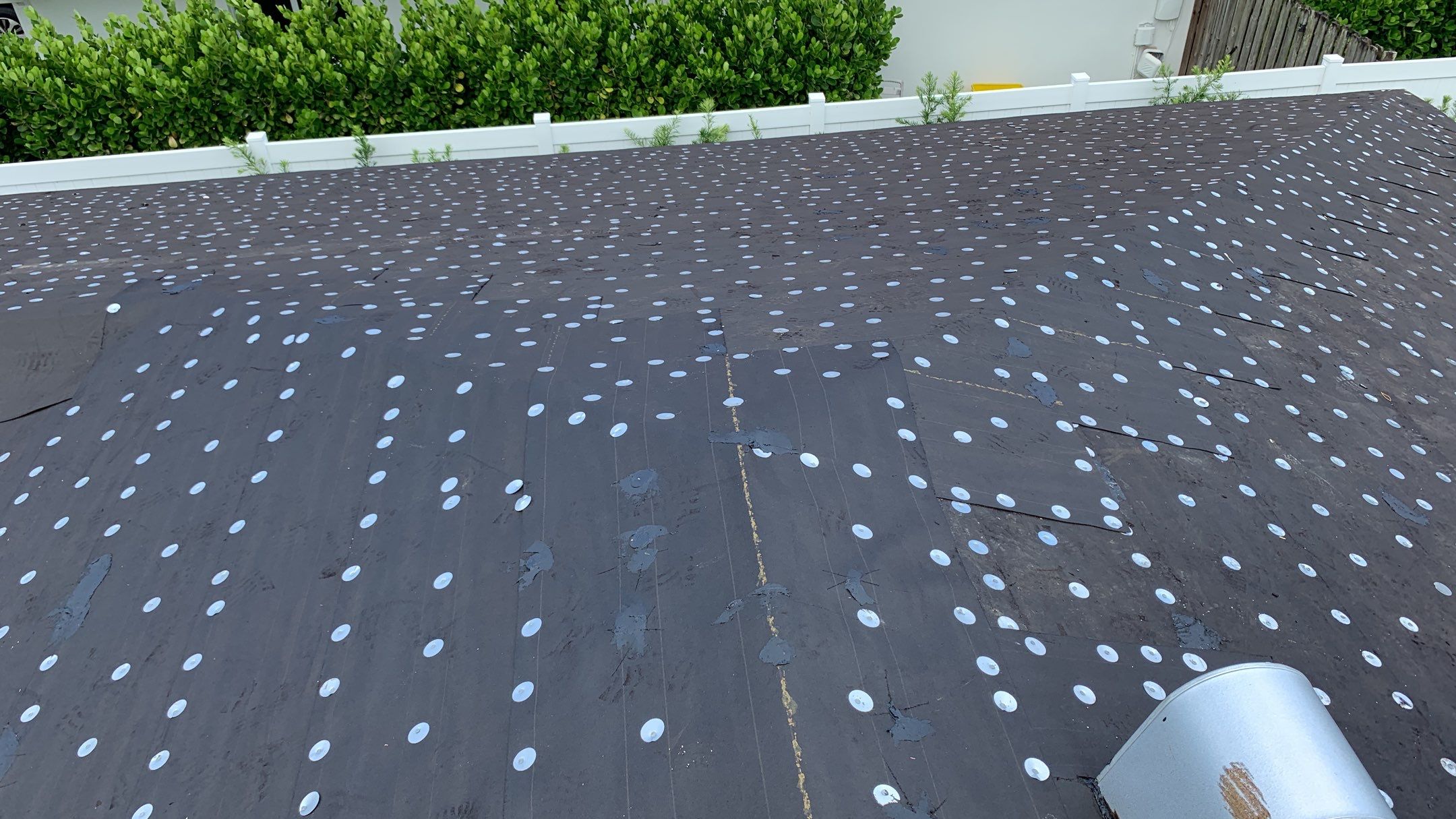 Residential Roofing Installation using 1" Nail strip metal roof by BLUES BROTHERS ROOFING