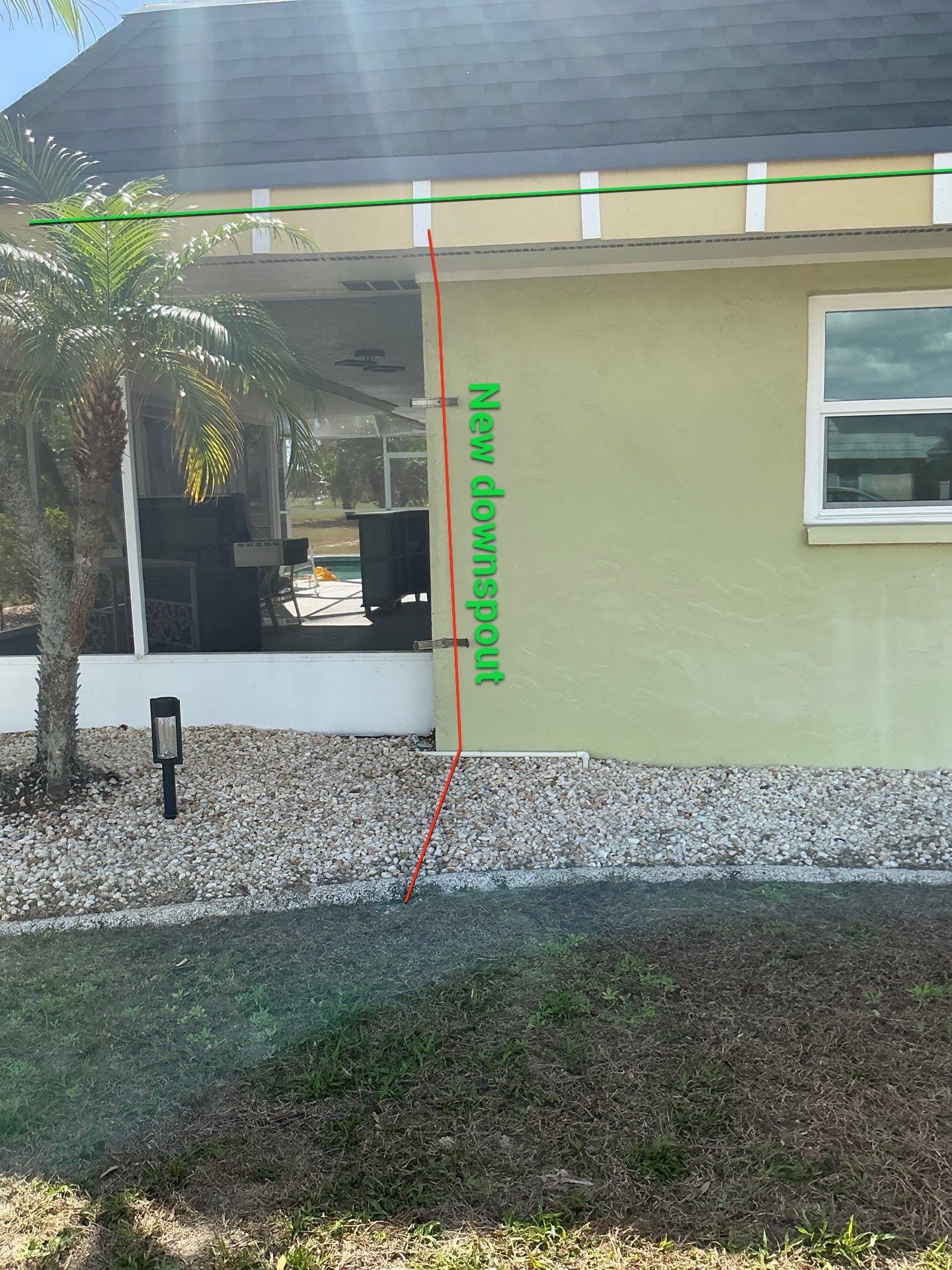 Black 6'' Seamless Gutters K-Style and Black Downspouts in Sun City Center FL by Gutter Professors