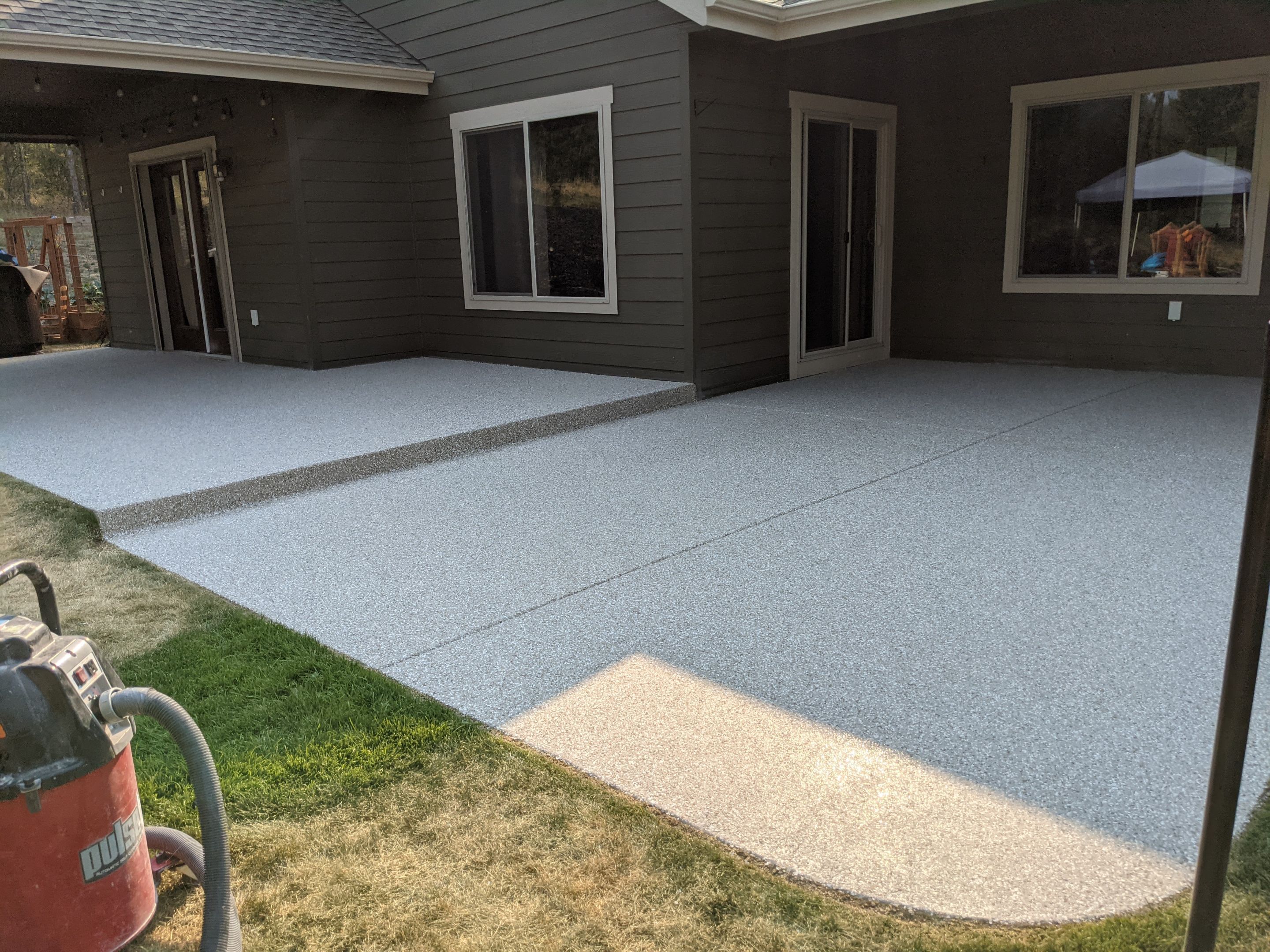 Patio and Walkway using Pebble Beach by Croc Coatings, LLC